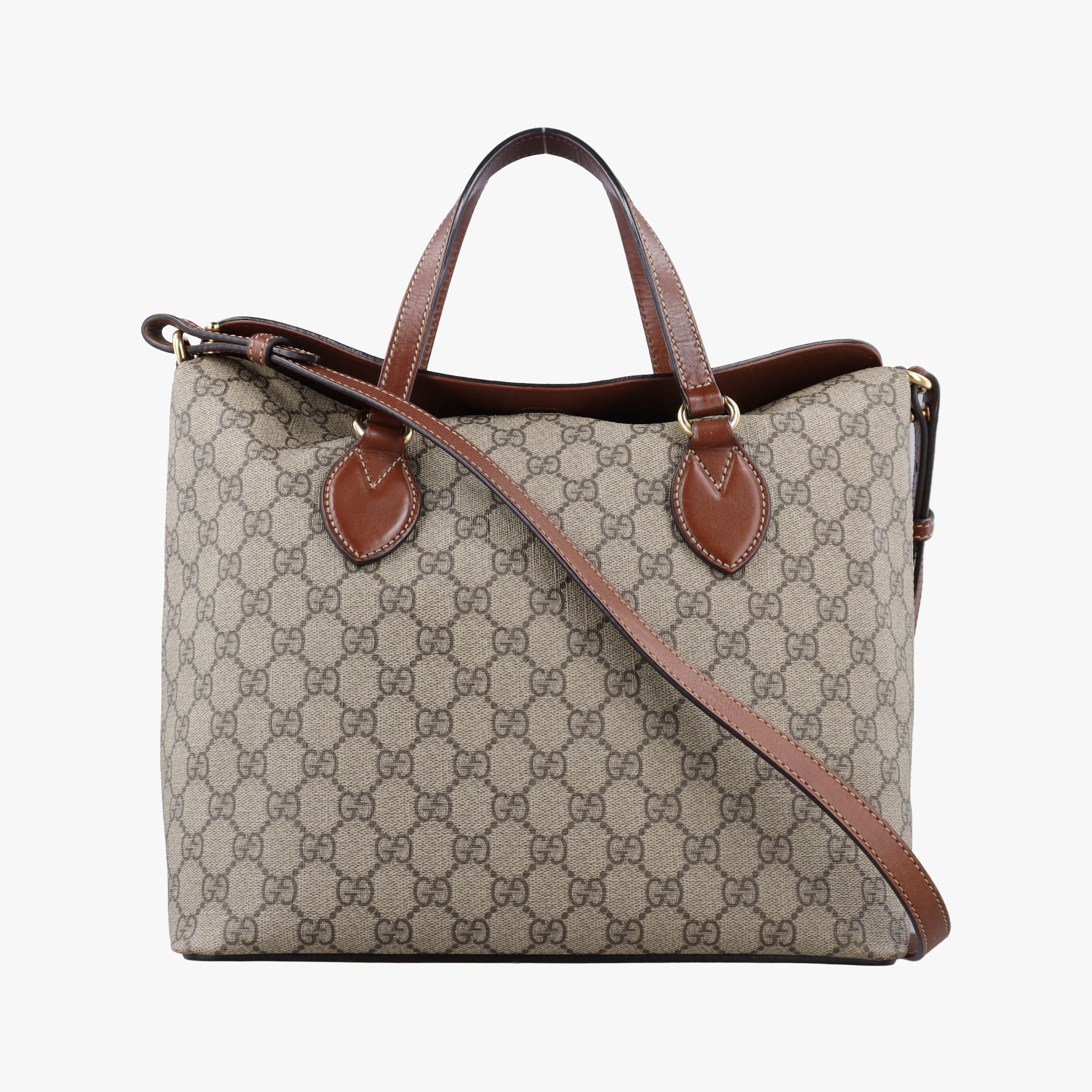 GG Blooms Brown PVC coated canvas 429147 G019926474GGブルームス ブラウン PVCコーティングキャンバス 429147 G019926474
