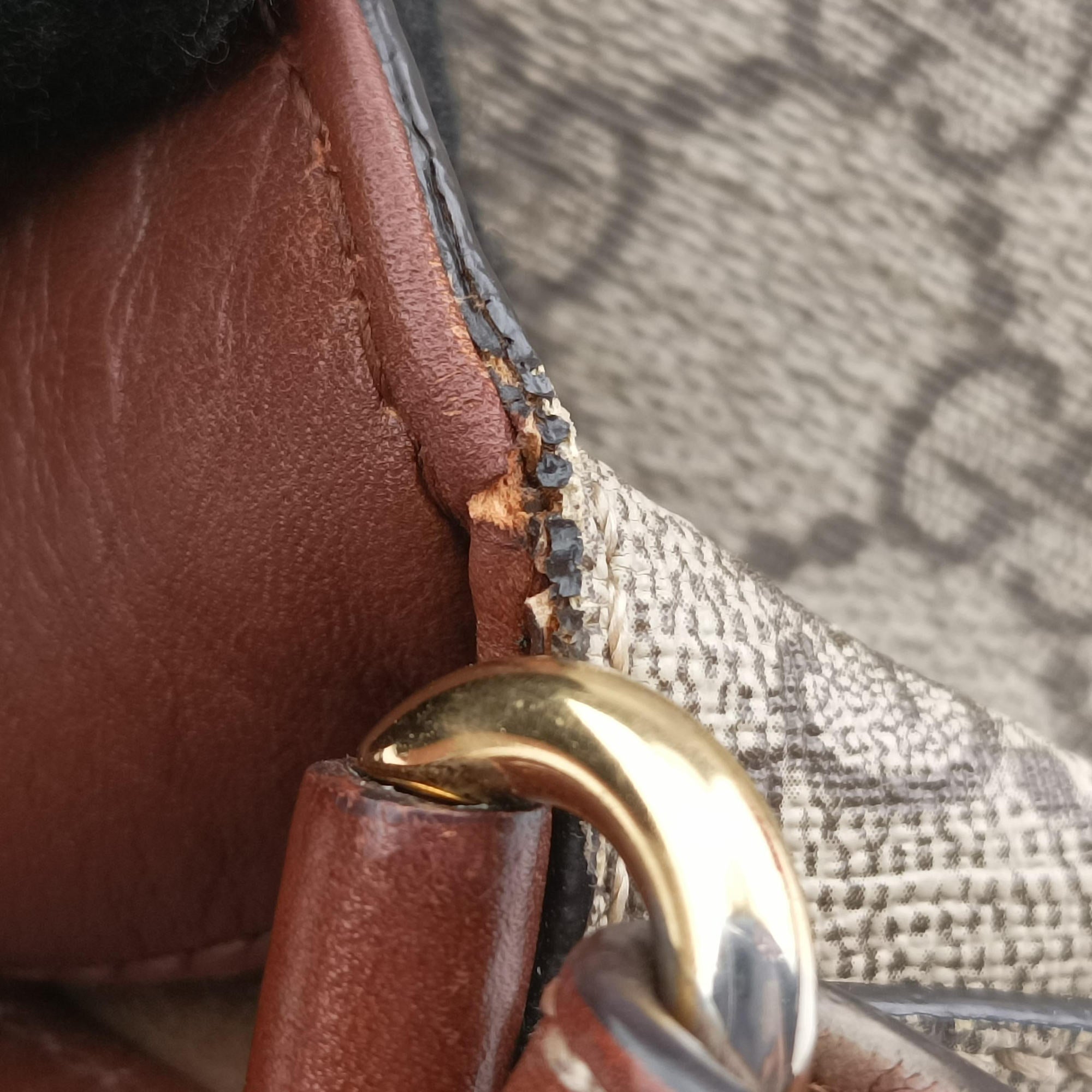 GG Blooms Brown PVC coated canvas 429147 G019926474GGブルームス ブラウン PVCコーティングキャンバス 429147 G019926474