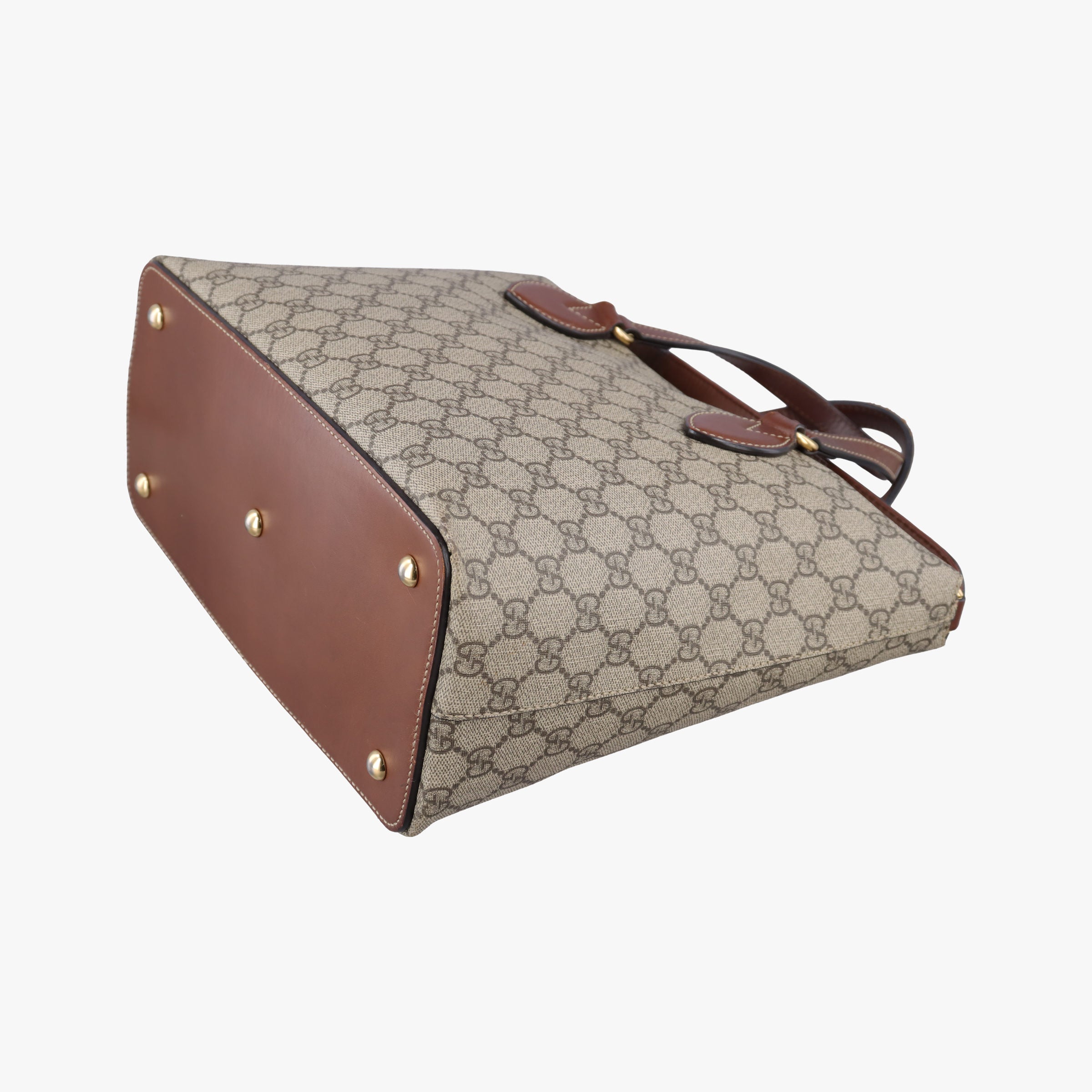 GG Blooms Brown PVC coated canvas 429147 G019926474GGブルームス ブラウン PVCコーティングキャンバス 429147 G019926474