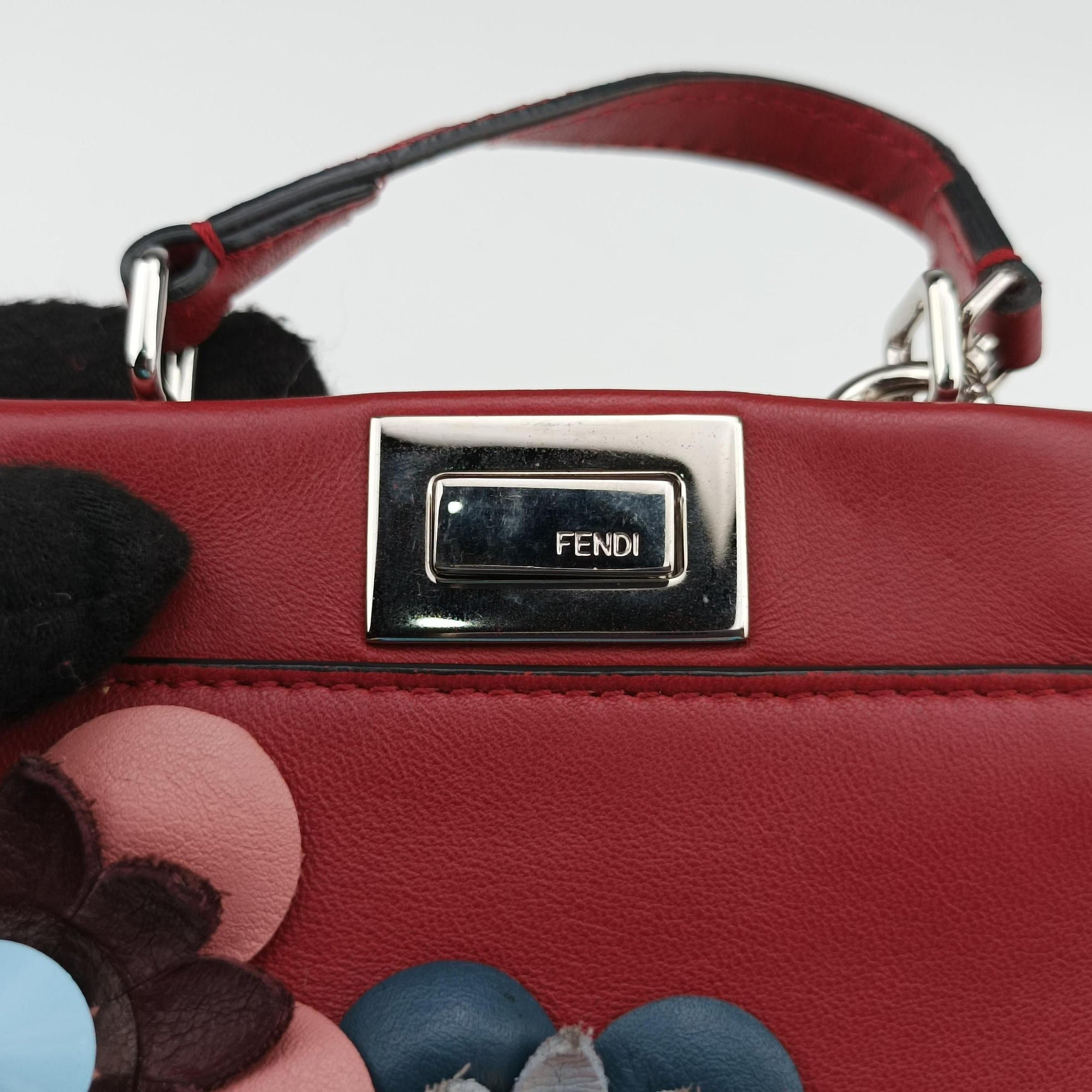 Micro Peekaboo Red×multi lambskin 8M0355 8M0355-87M-169-3355マイクロピーカブー レッド×マルチ ラムスキン 8M0355 8M0355-87M-169-3355