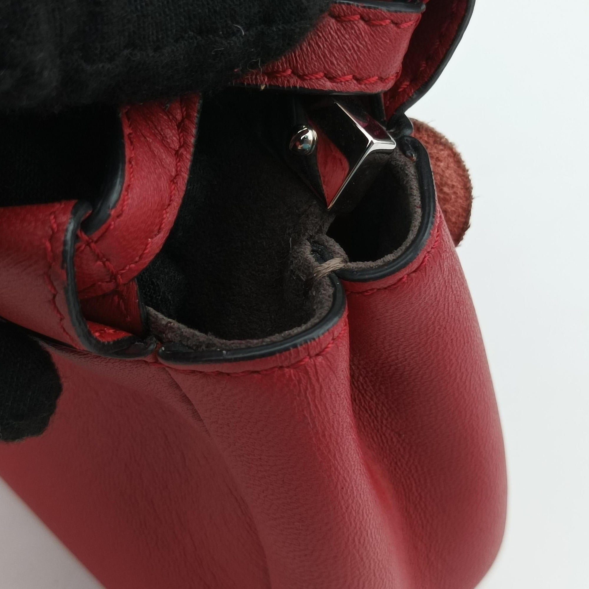 Micro Peekaboo Red×multi lambskin 8M0355 8M0355-87M-169-3355マイクロピーカブー レッド×マルチ ラムスキン 8M0355 8M0355-87M-169-3355