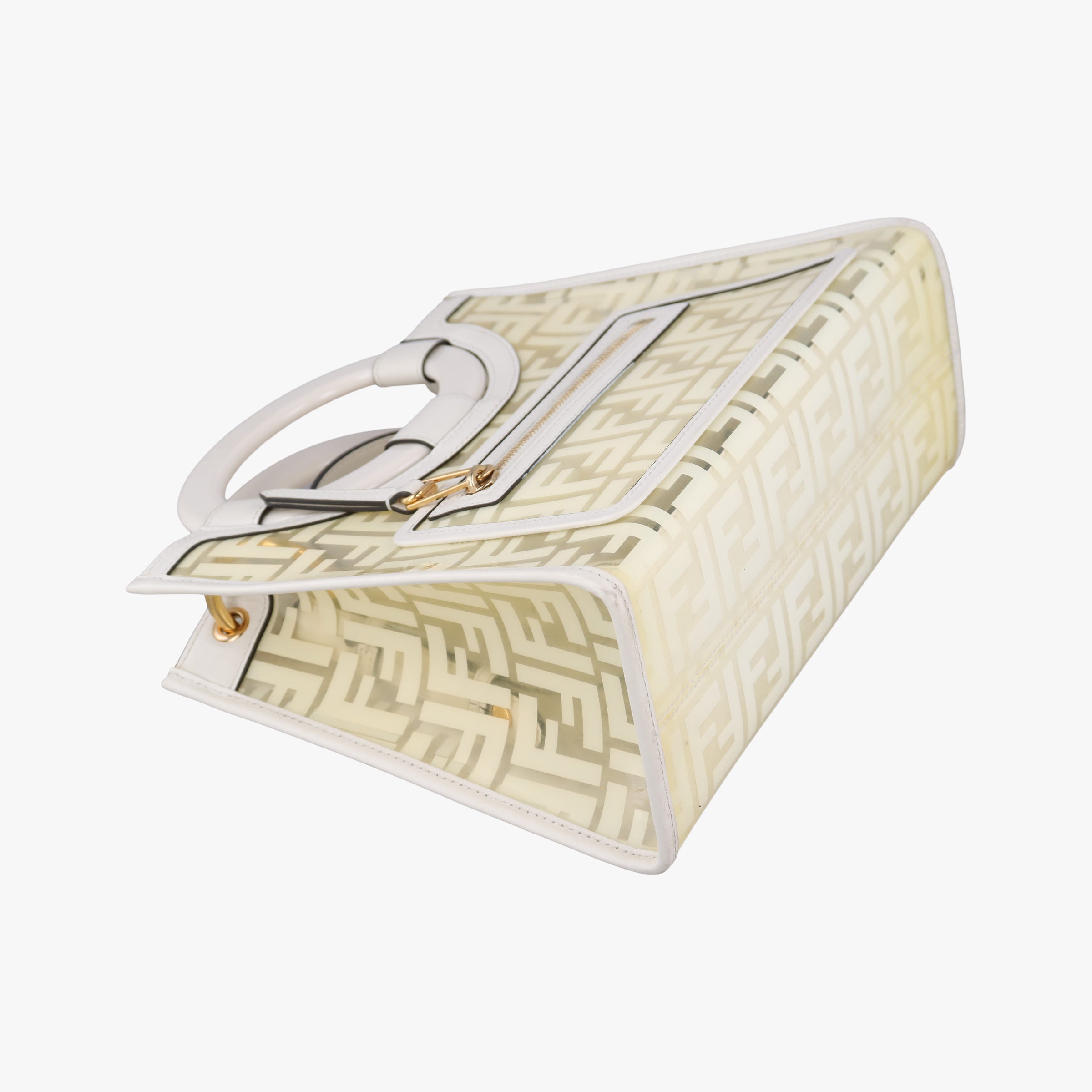 Runaway Shopper White PVC coated canvas×Leather 8BH353 8BH353-A7S0-196-0397ラナウェイ ショッパー ホワイト PVCコーティングキャンバス×レザー 8BH353 8BH353-A7S0-196-0397