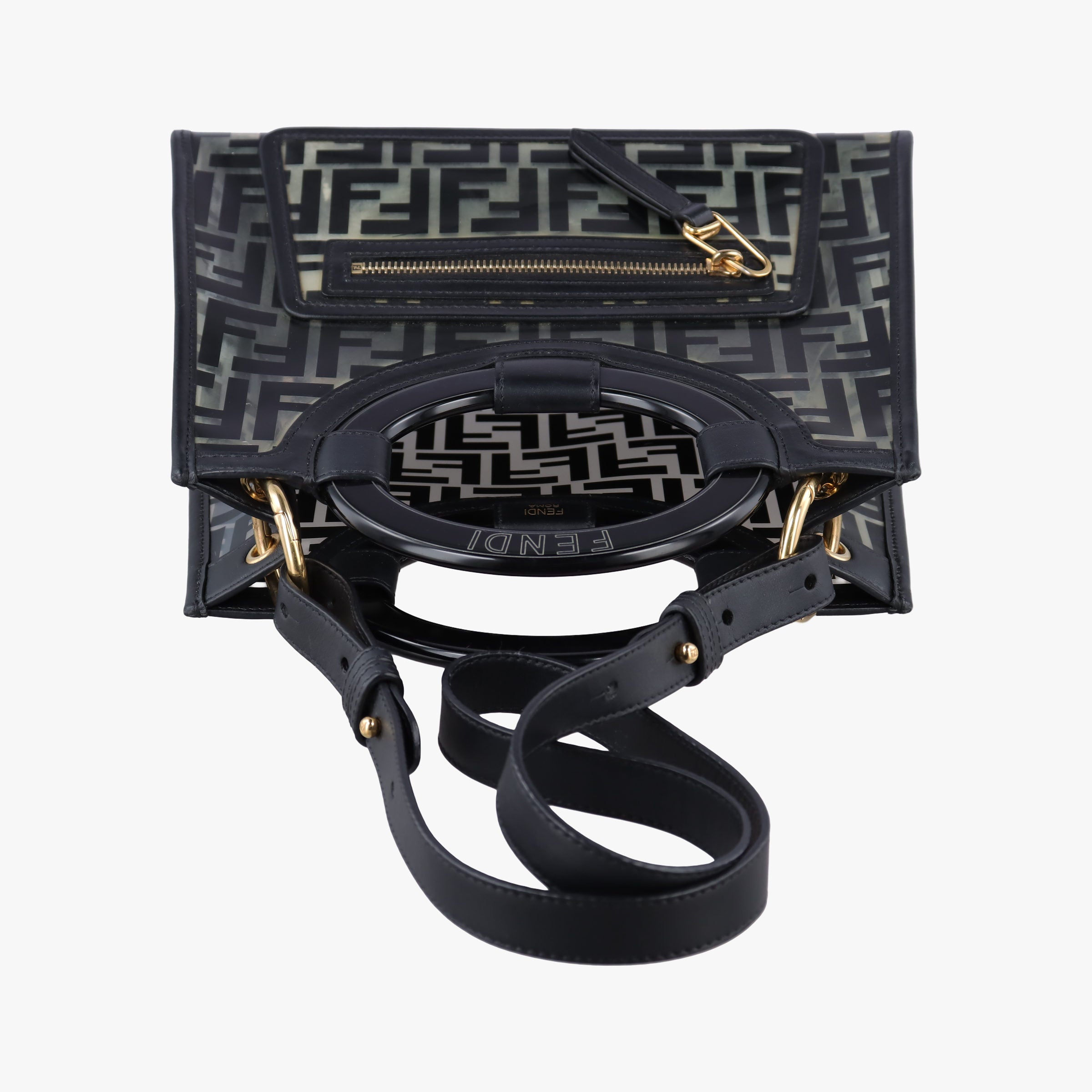 Runaway Shopper Black PVC Coated Canvas 8BH353 8BH353-A750-198-8762ラナウェイ ショッパー ブラック PVCコーティングキャンバス 8BH353 8BH353-A750-198-8762