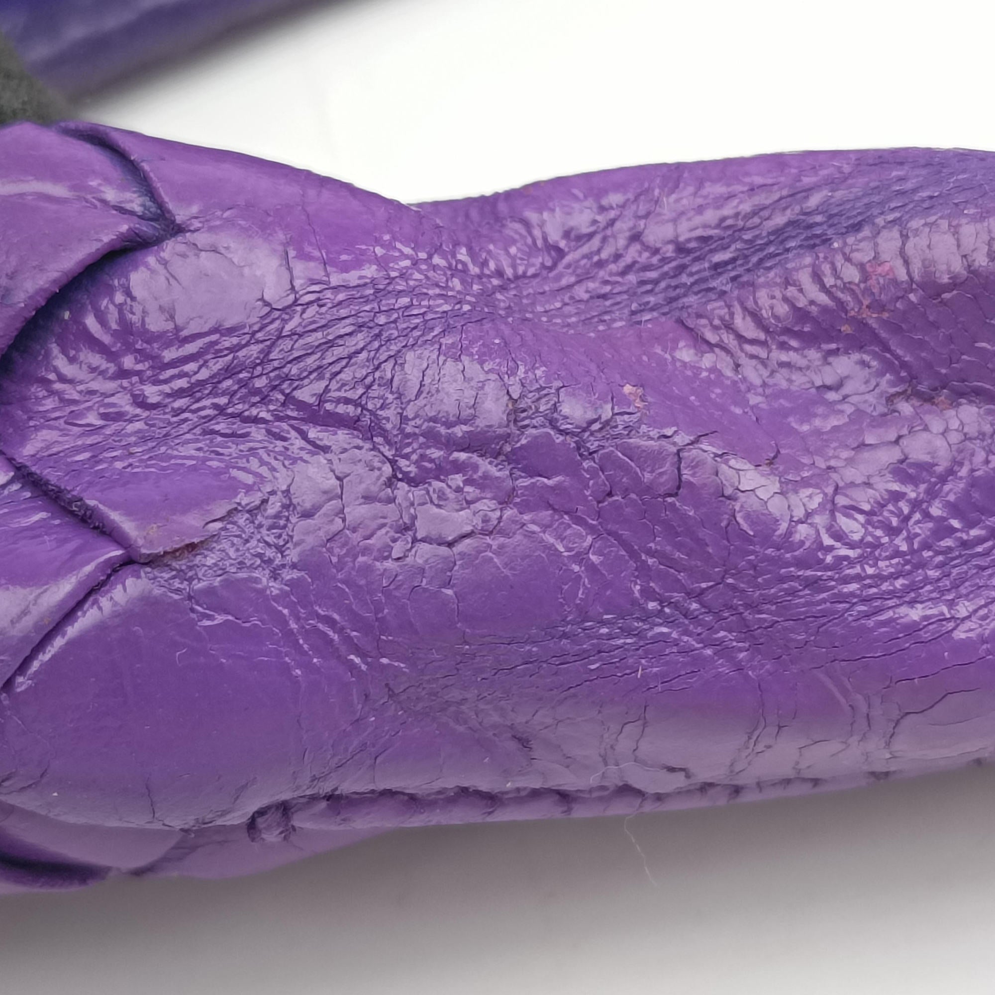 Intrecciato Purple lambskin B00792315Aイントレチャート パープル ラムスキン B00792315A