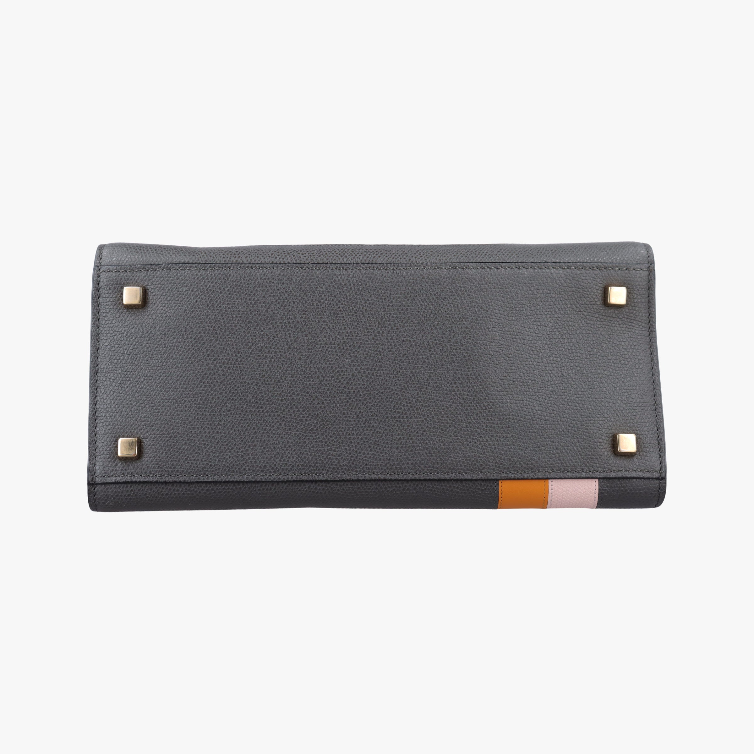 ISIDE Gray×orange×pink Leather N 444343イジイデ グレー×オレンジ×ピンク レザー N 444343