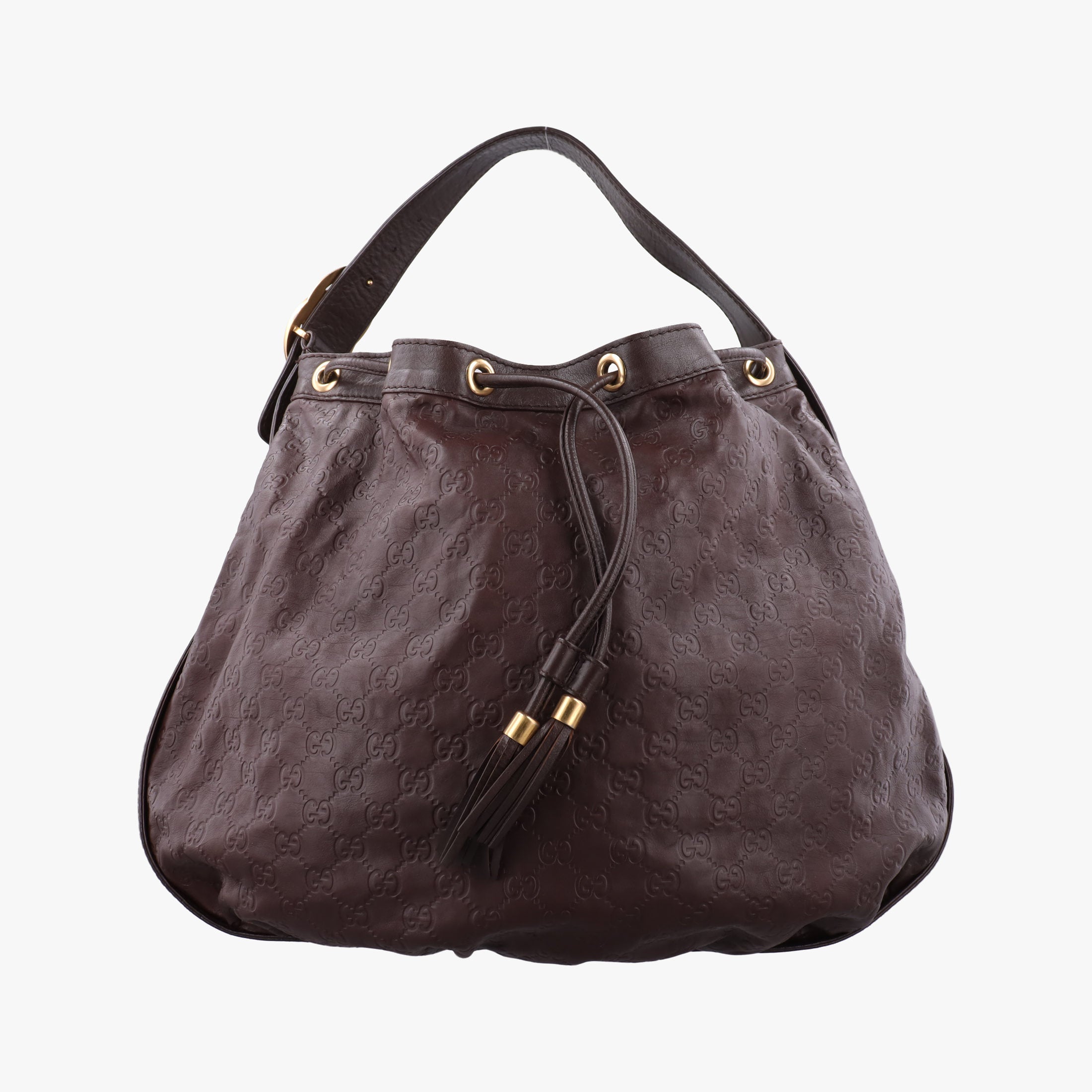 Guccissima Interlocking Icon Hobo Brown leather 223951 D4564821グッチッシマ インターロッキング アイコン ホーボー ブラウン レザー 223951 D4564821