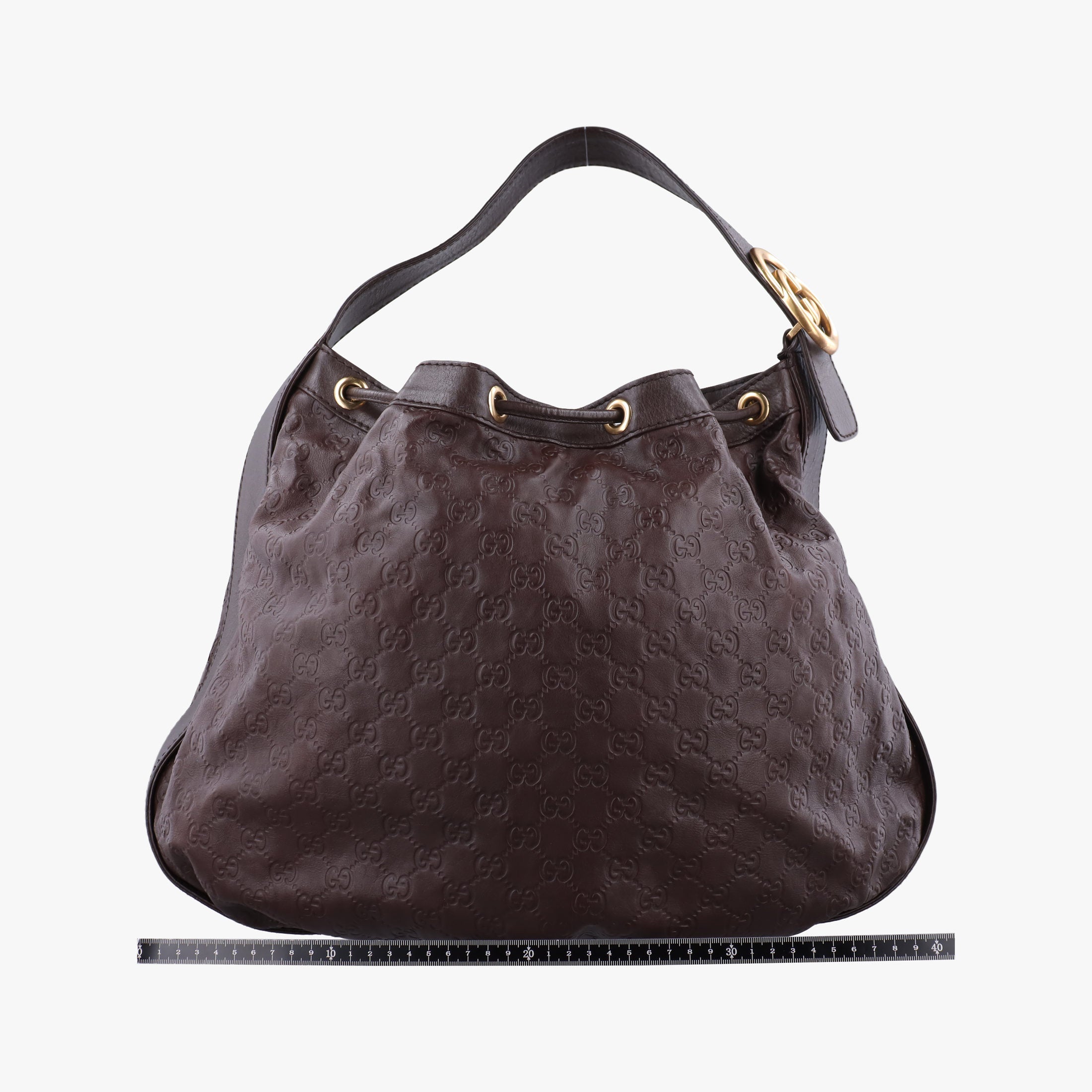 Guccissima Interlocking Icon Hobo Brown leather 223951 D4564821グッチッシマ インターロッキング アイコン ホーボー ブラウン レザー 223951 D4564821