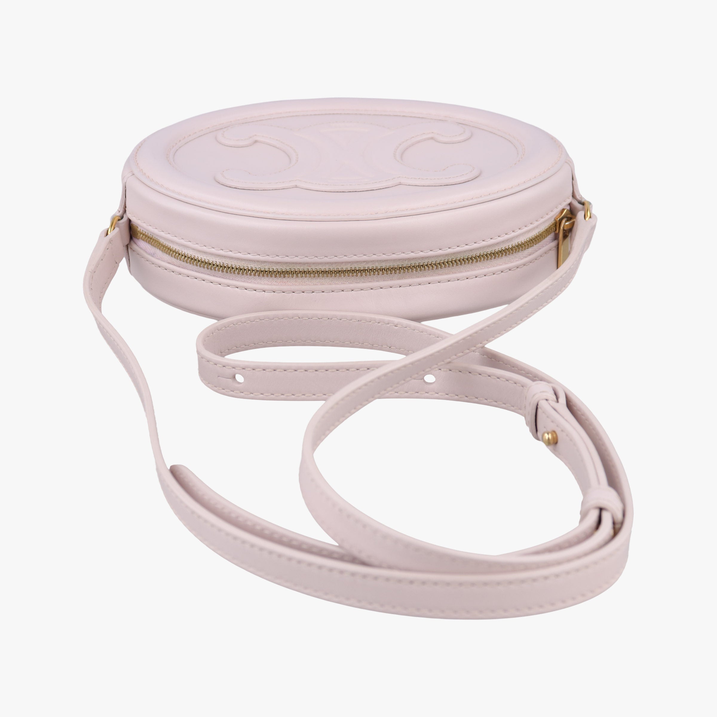 Oval Purse Cuir Triomphe Pink Leather S-SL-4252オーバルパース キュイル トリオンフ ピンク レザー S-SL-4252