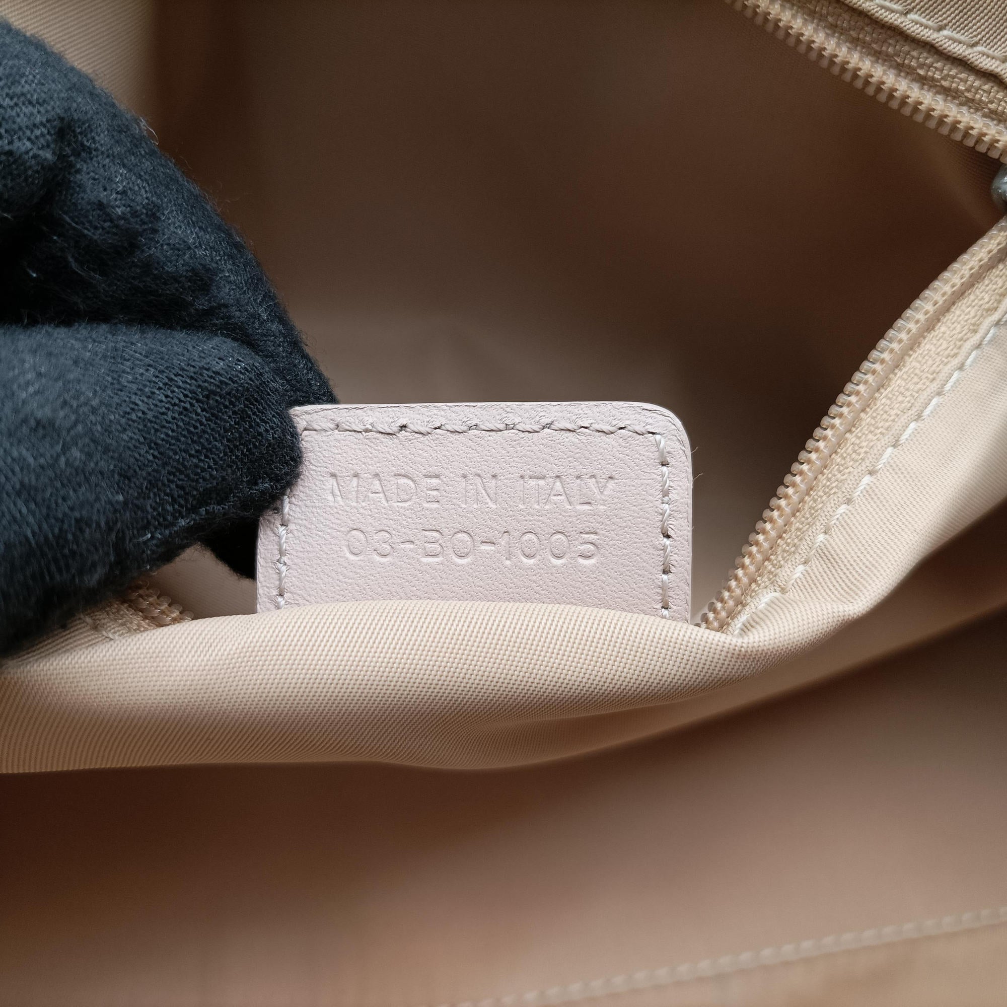 Romantic Trotter Beige x Pink PVC coated canvas x velour 03-BO-1005ロマンティックトロッター ベージュ×ピンク PVCコーティングキャンバスxベロア 03-BO-1005