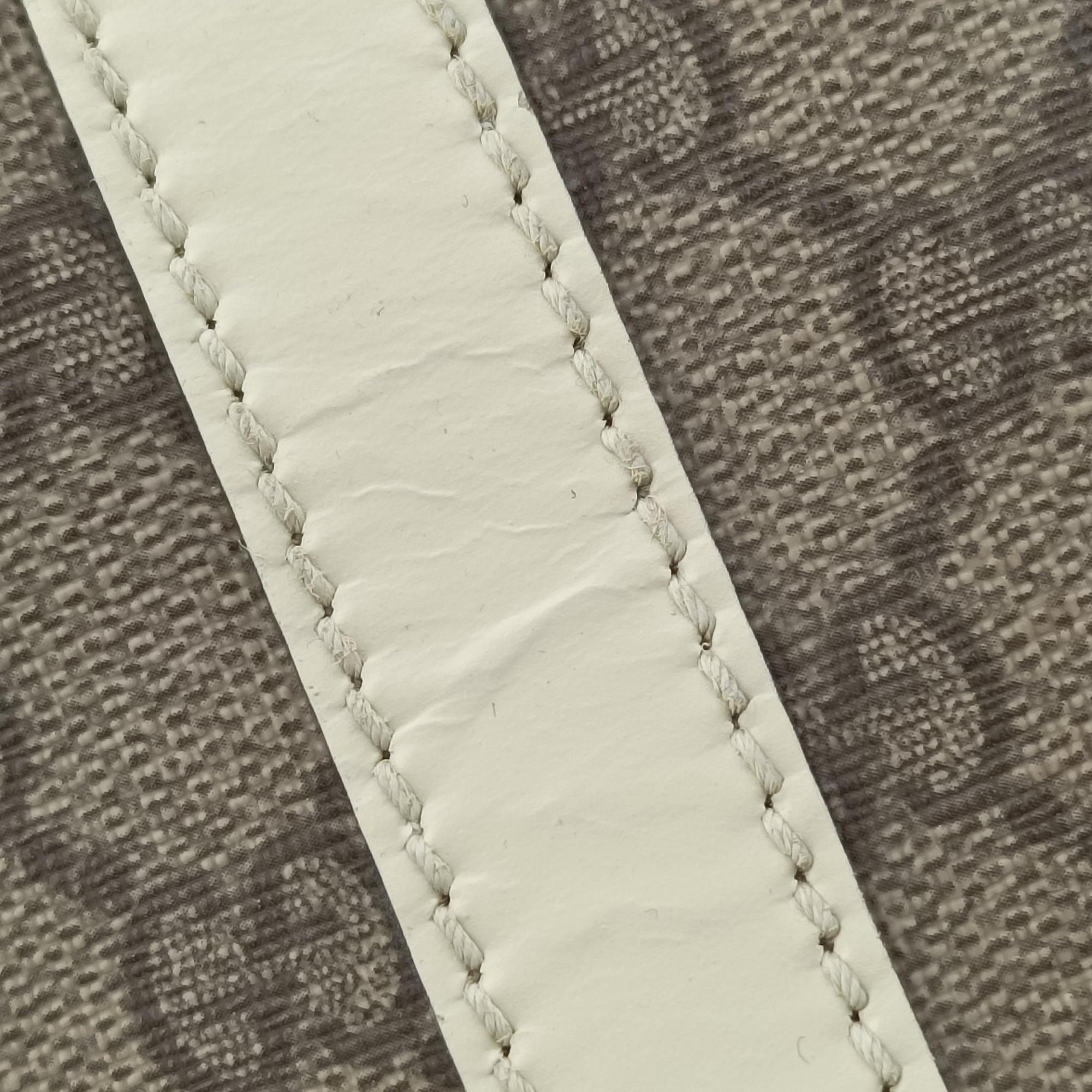 New Jackie Brown×White PVC coated canvas×Leather 203493 G6563133ニュージャッキー ブラウン×ホワイト PVCコーティングキャンバス×レザー 203493 G6563133