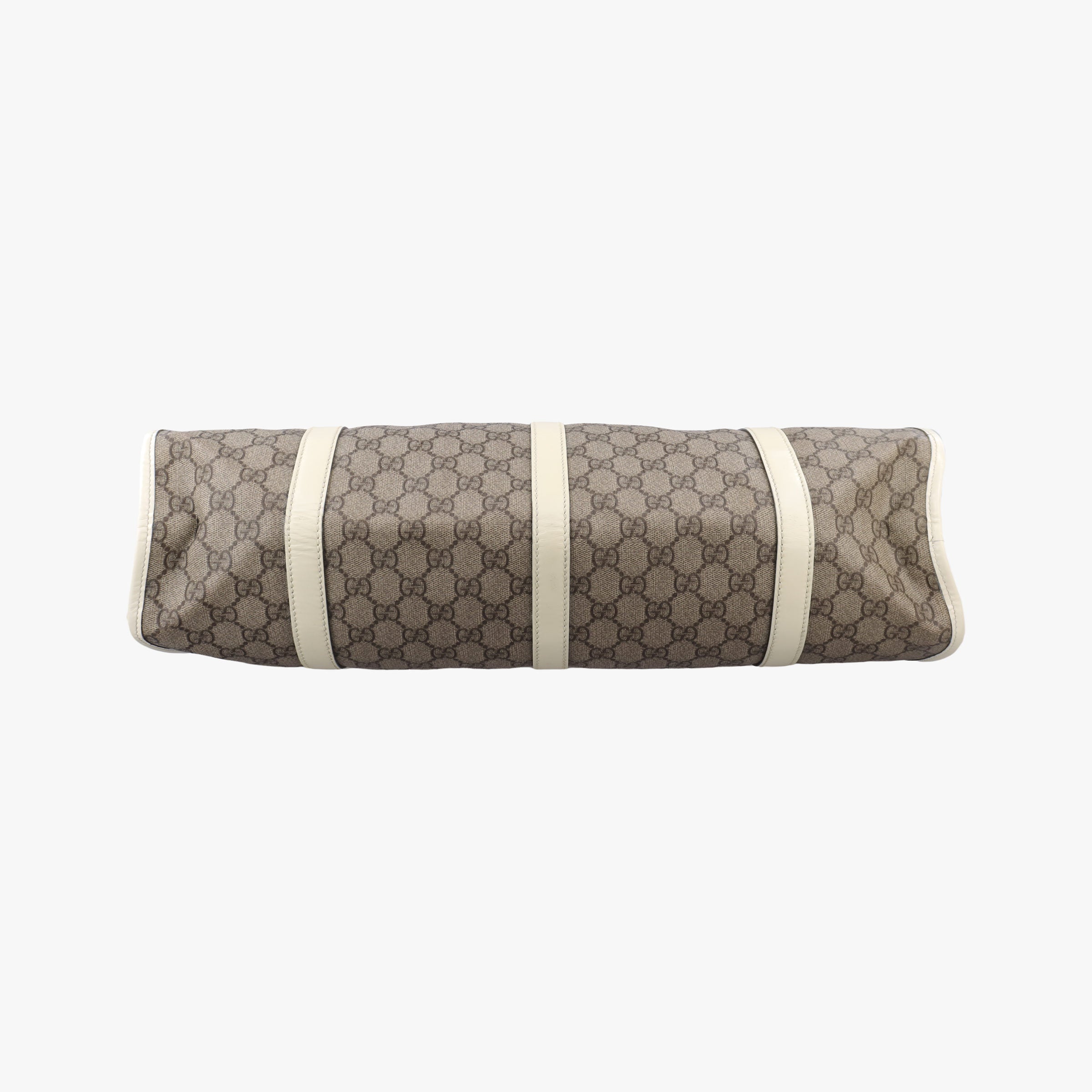 New Jackie Brown×White PVC coated canvas×Leather 203493 G6563133ニュージャッキー ブラウン×ホワイト PVCコーティングキャンバス×レザー 203493 G6563133