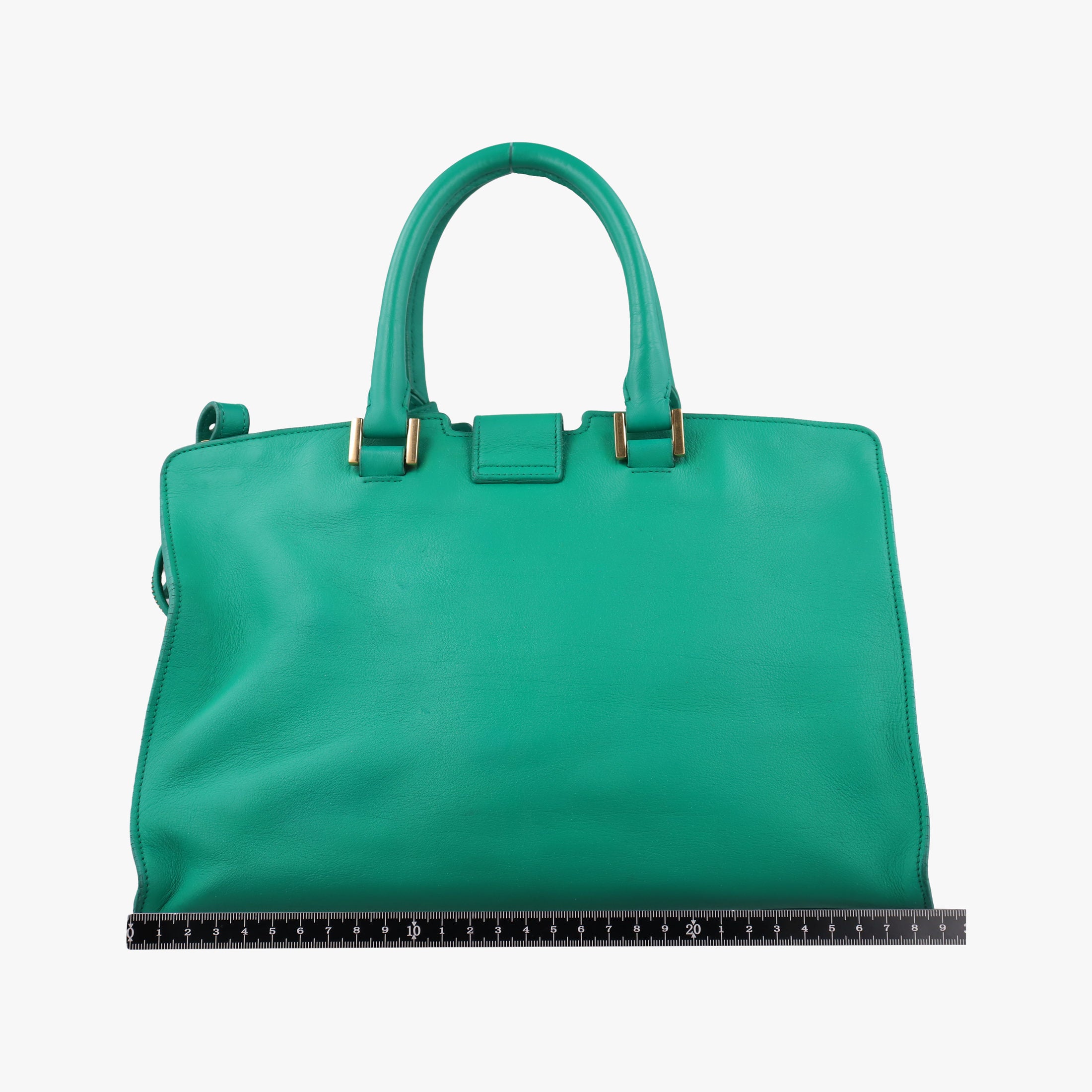 Y Ligne Petit Cabas Green Leather 311210 311210.498879Yライン プチカバス グリーン レザー 311210 311210.498879