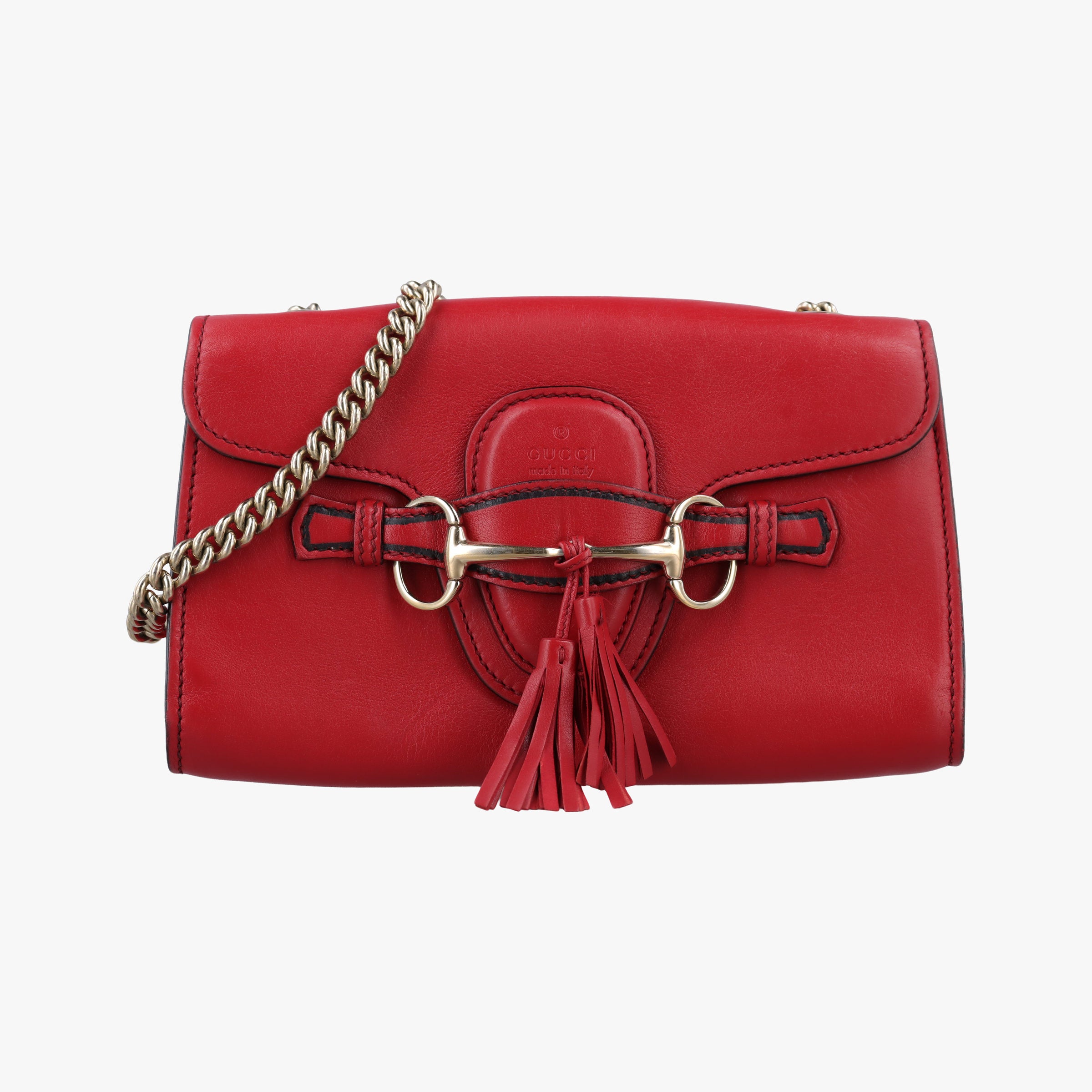 Emily Red Leather 283063 A010825236エミリー レッド レザー 283063 A010825236