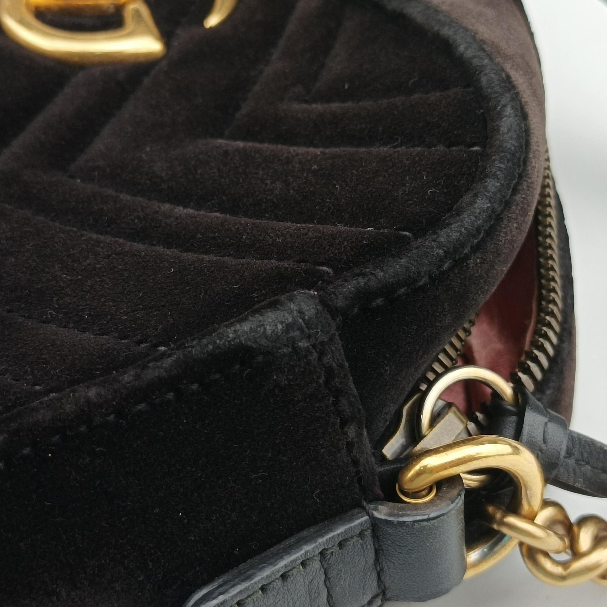 GG Marmont Black velour 447632 F024858300GGマーモント ブラック ベロア 447632 F024858300