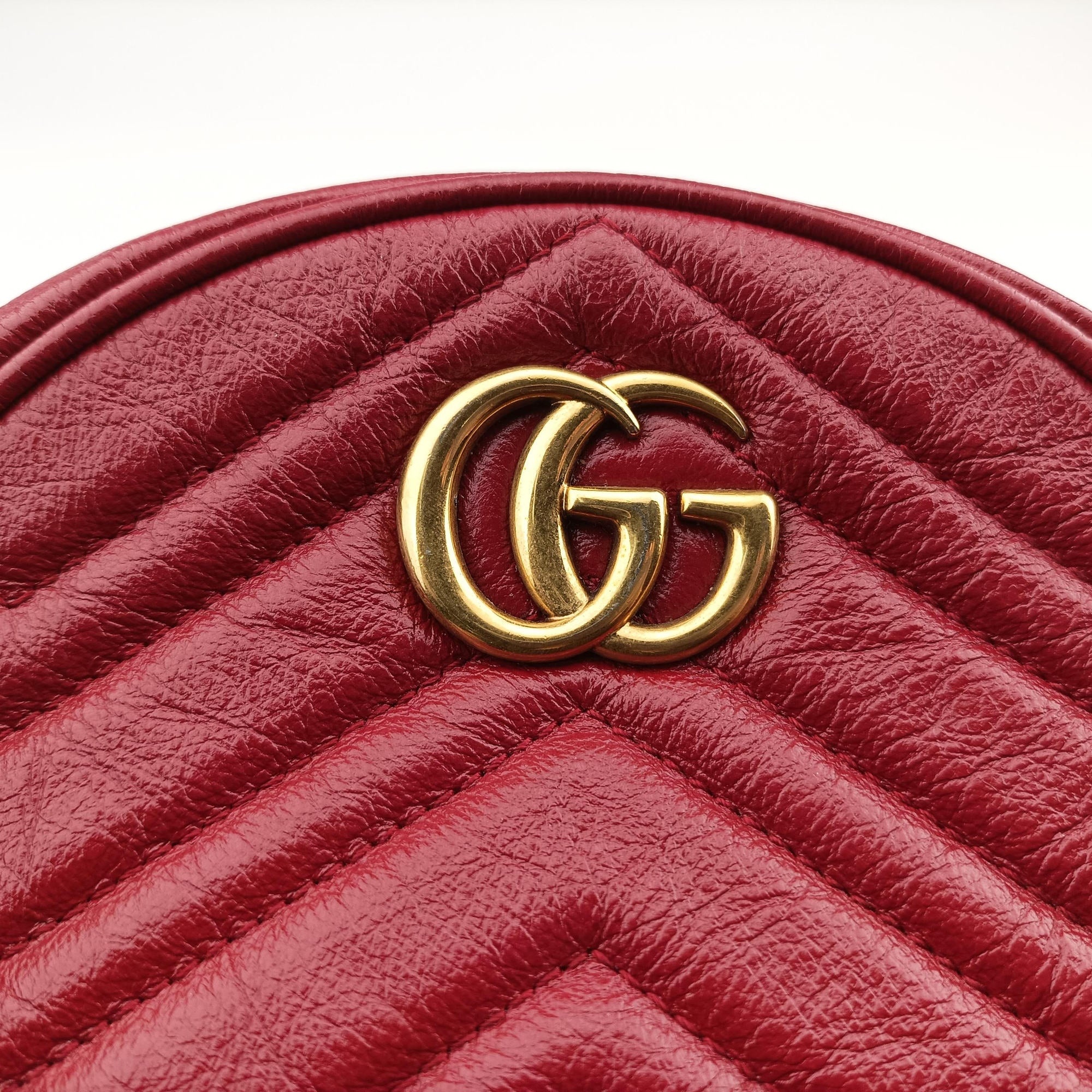 GG Marmont Red Leather 550154 I026698607GGマーモント レッド レザー 550154 I026698607