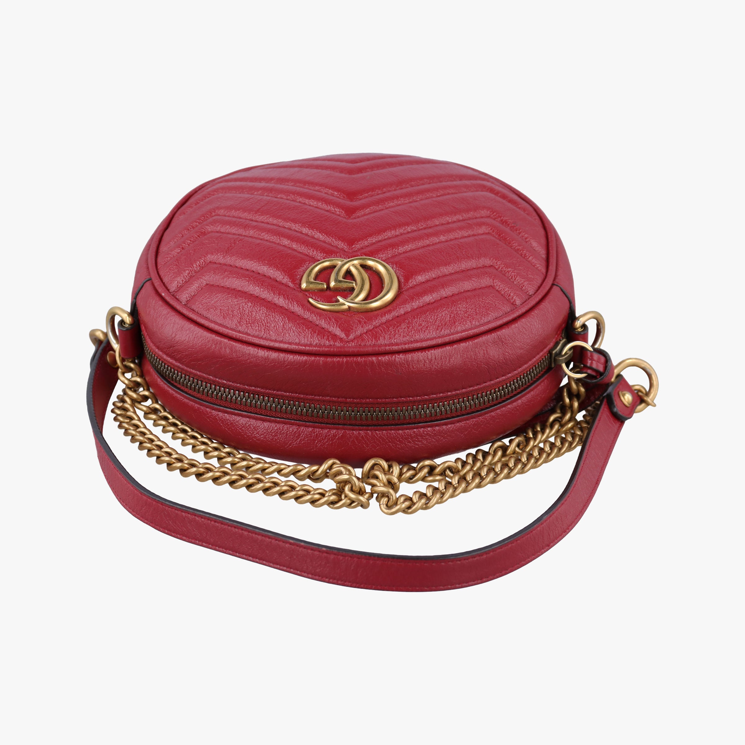 GG Marmont Red Leather 550154 I026698607GGマーモント レッド レザー 550154 I026698607