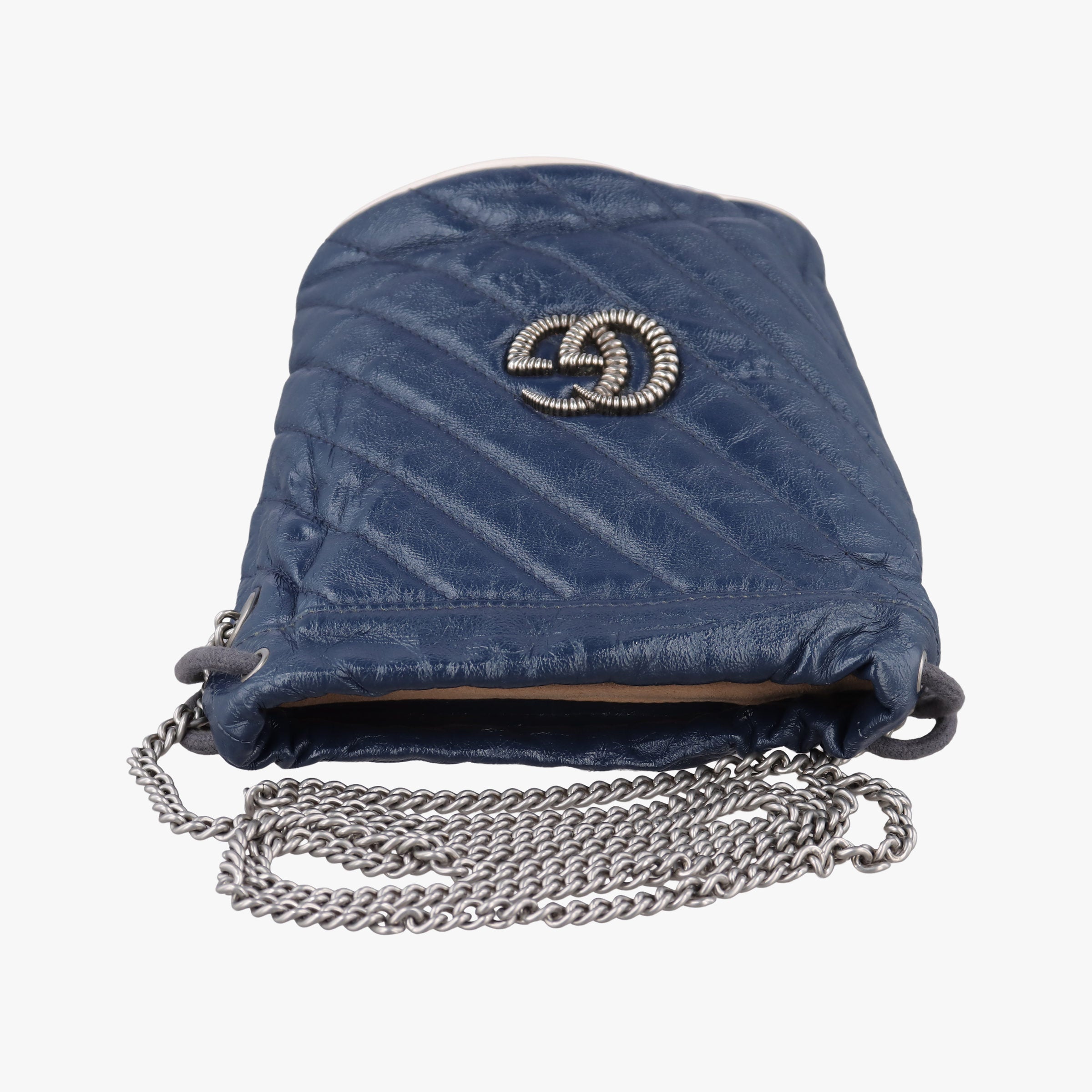 GG Marmont Blue Leather 573817 GGマーモント ブルー レザー 573817