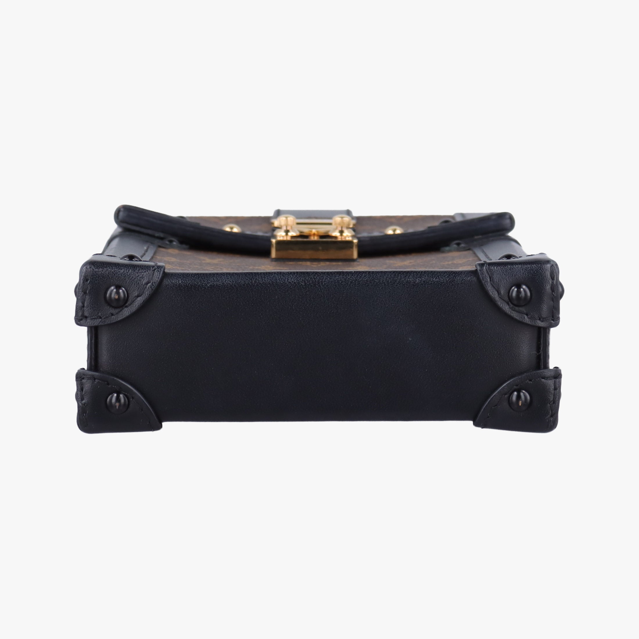 Vertical Trunk Pochette Brown×Black Monogram Canvas x leather M63913 FZ4199 IC Chipポシェット トランクヴェルティカル ブラウンxブラック モノグラムキャンバス×レザー M63913 FZ4199 ICチップ