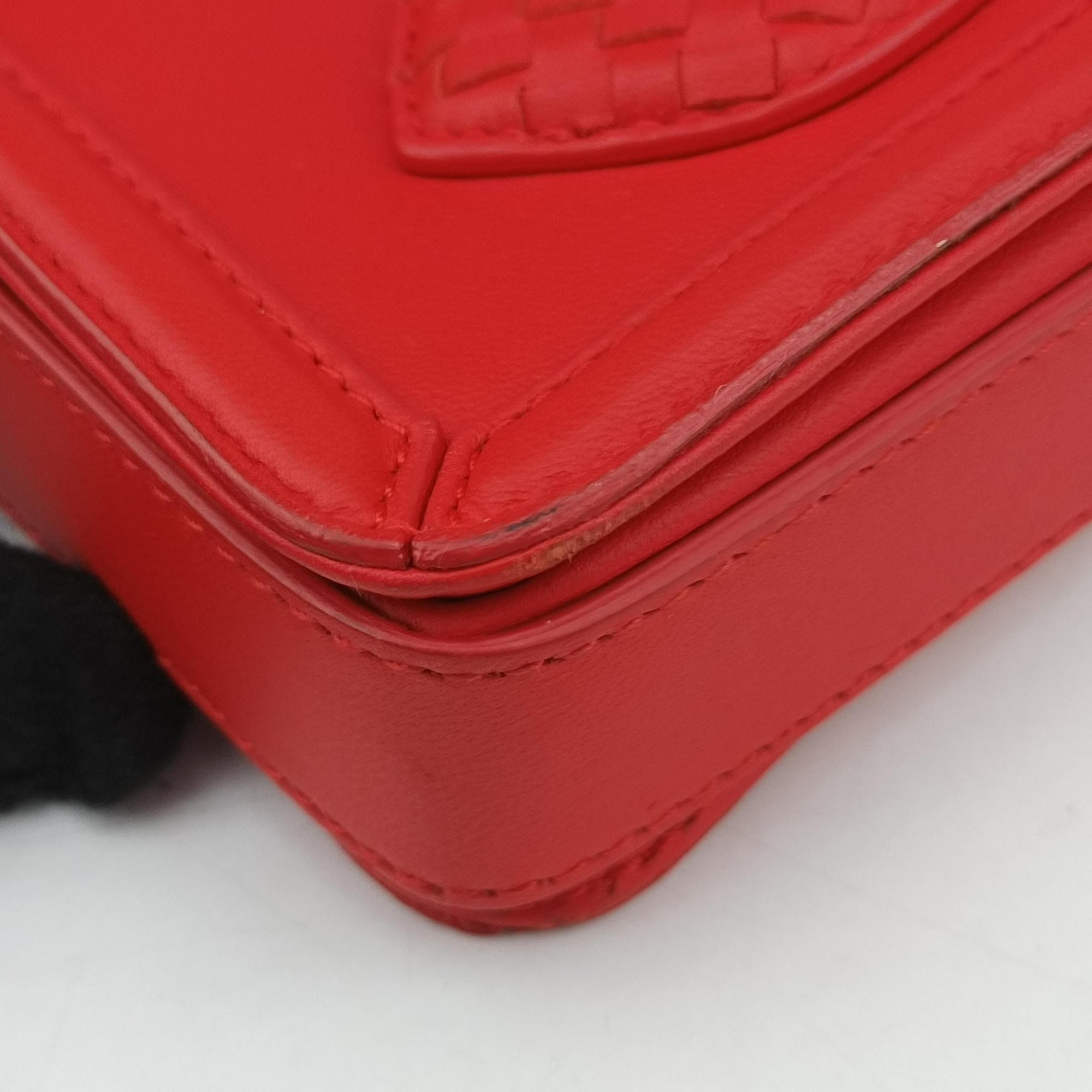 Intrecciato Rialto Red lambskin B05339301Nイントレチャート リアルト レッド ラムスキン B05339301N