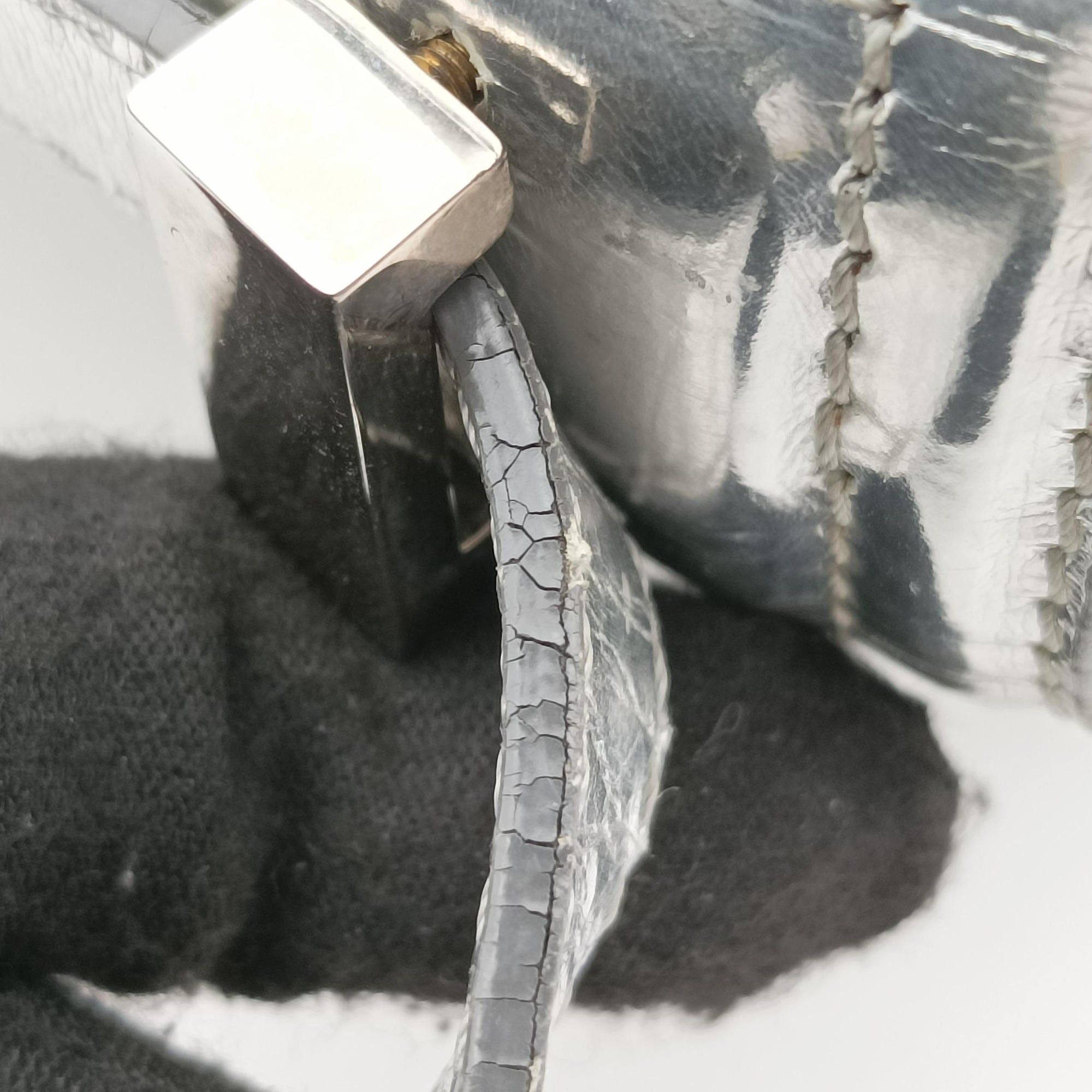 Pandora Box Silver Patent Leather TE0134パンドラ ボックス シルバー パテント TE0134