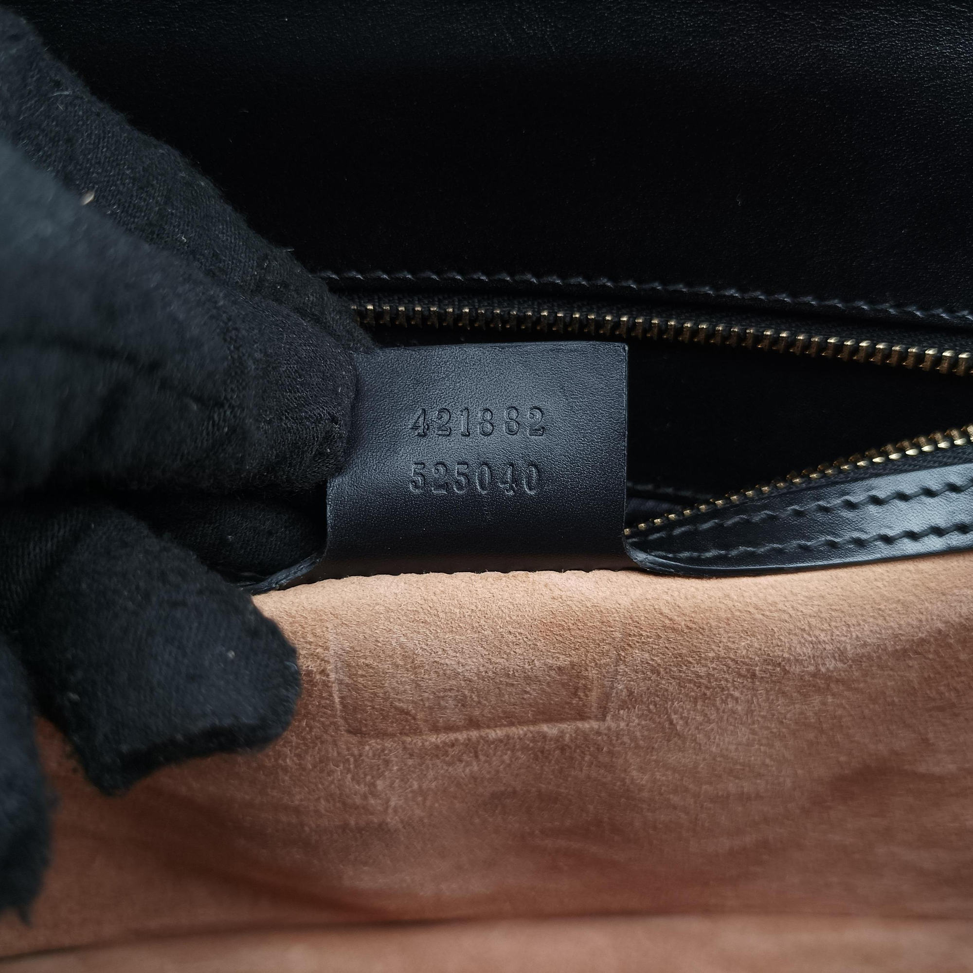 Sylvie Black×green×red Leather 421882 F020615198シルヴィ ブラック×グリーン×レッド レザー 421882 F020615198