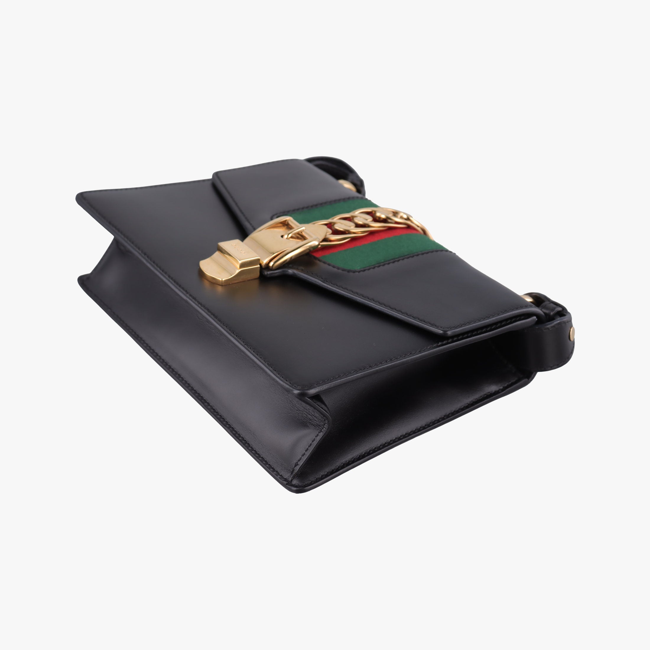 Sylvie Black×green×red Leather 421882 F020615198シルヴィ ブラック×グリーン×レッド レザー 421882 F020615198