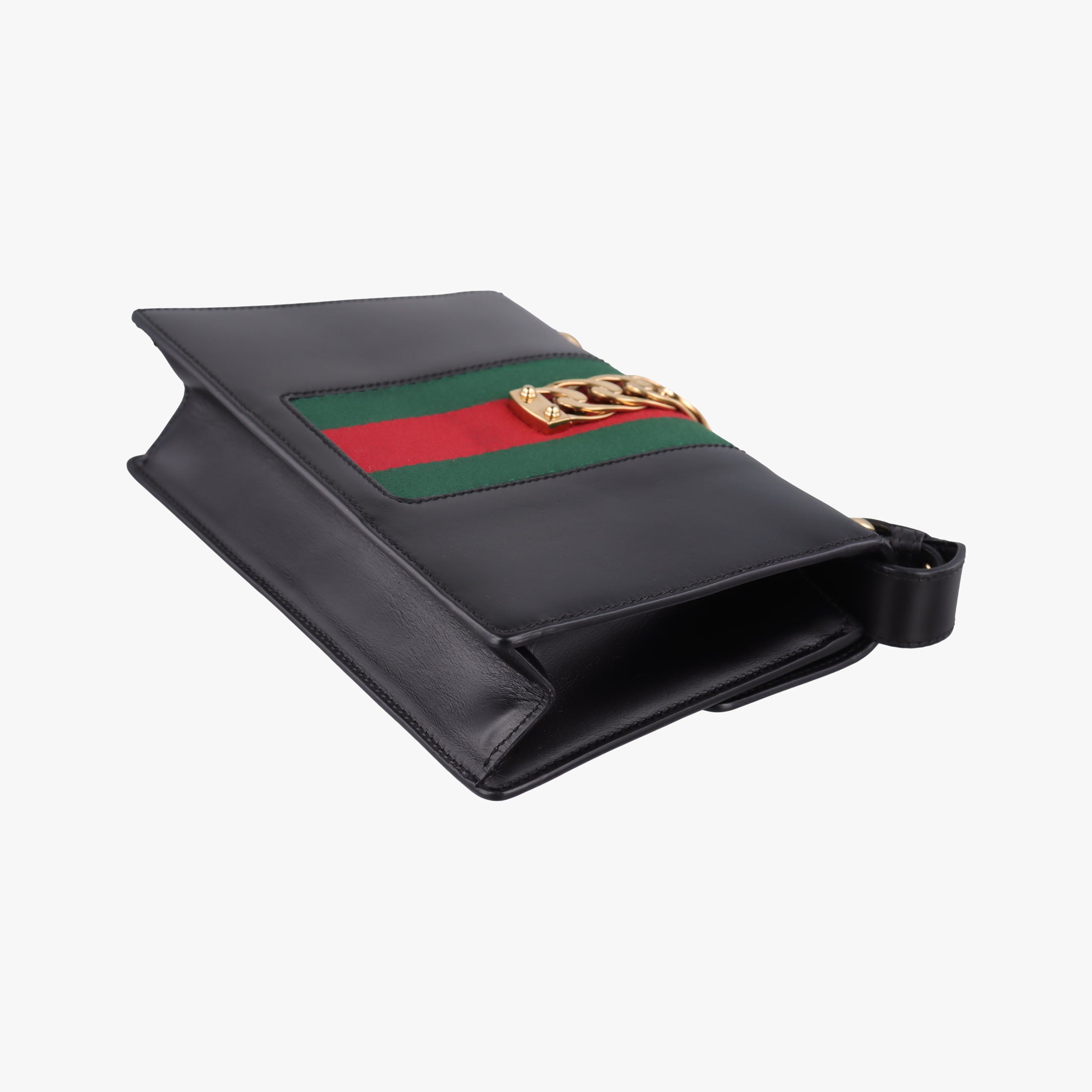 Sylvie Black×green×red Leather 421882 F020615198シルヴィ ブラック×グリーン×レッド レザー 421882 F020615198