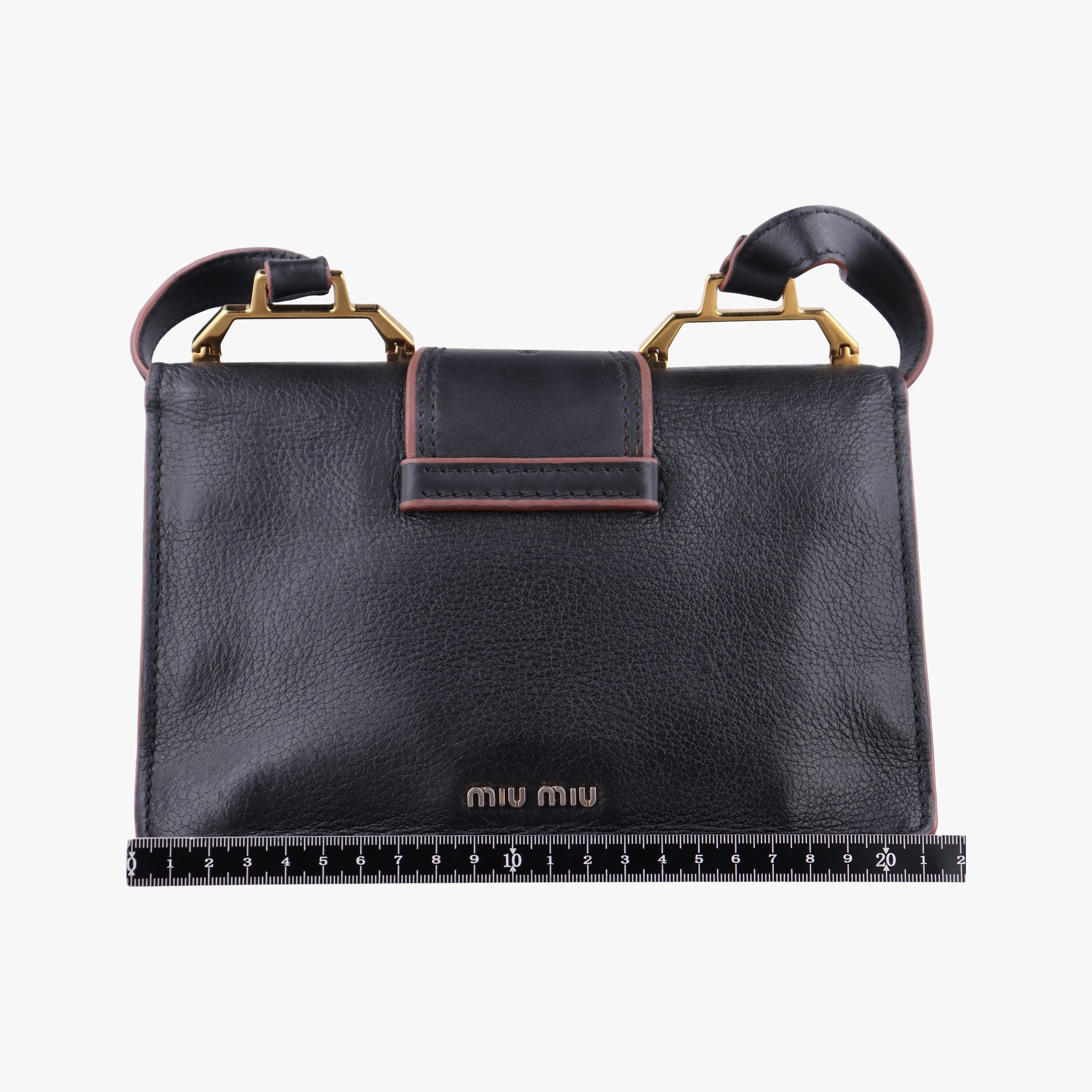Pre-owned Miu Miu Miu Lady Black Leather shoulderbag | stylenewstar
