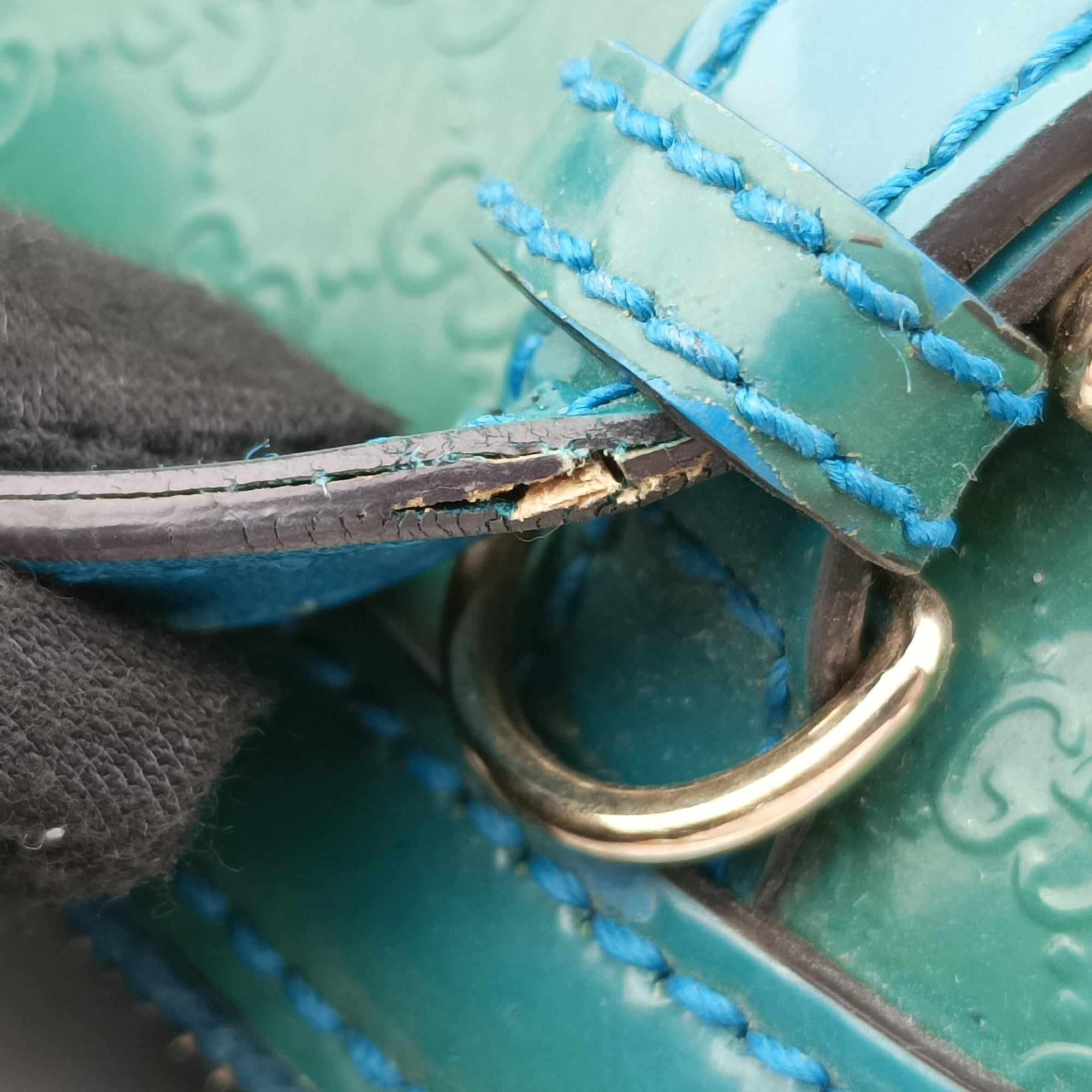 Microguccissima Green Patent Leather 309617 E016345977マイクログッチシマ グリーン パテント 309617 E016345977
