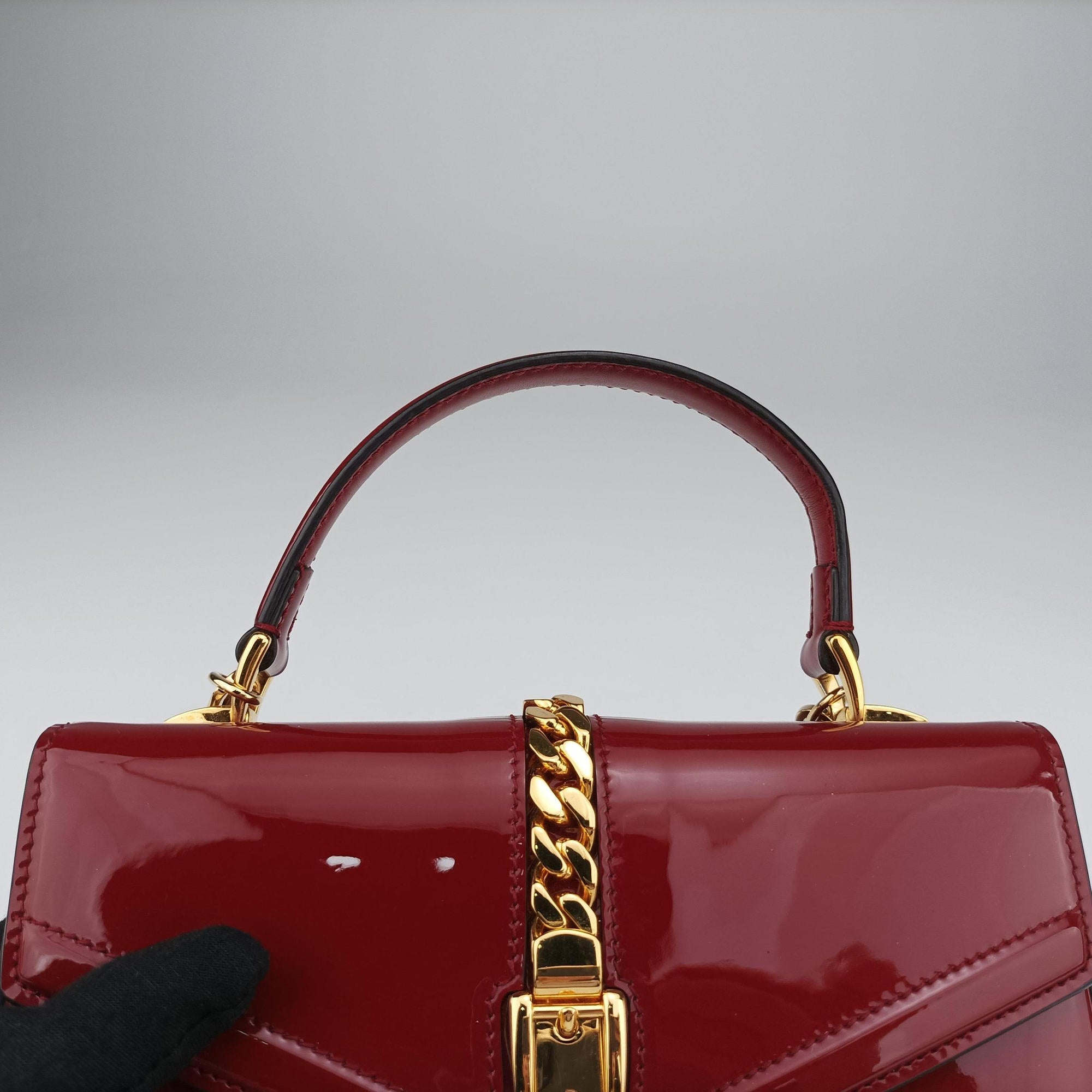 Sylvie 1969 Red Patent Leather 589479 A030736550シルヴィ 1969 レッド パテント 589479 A030736550