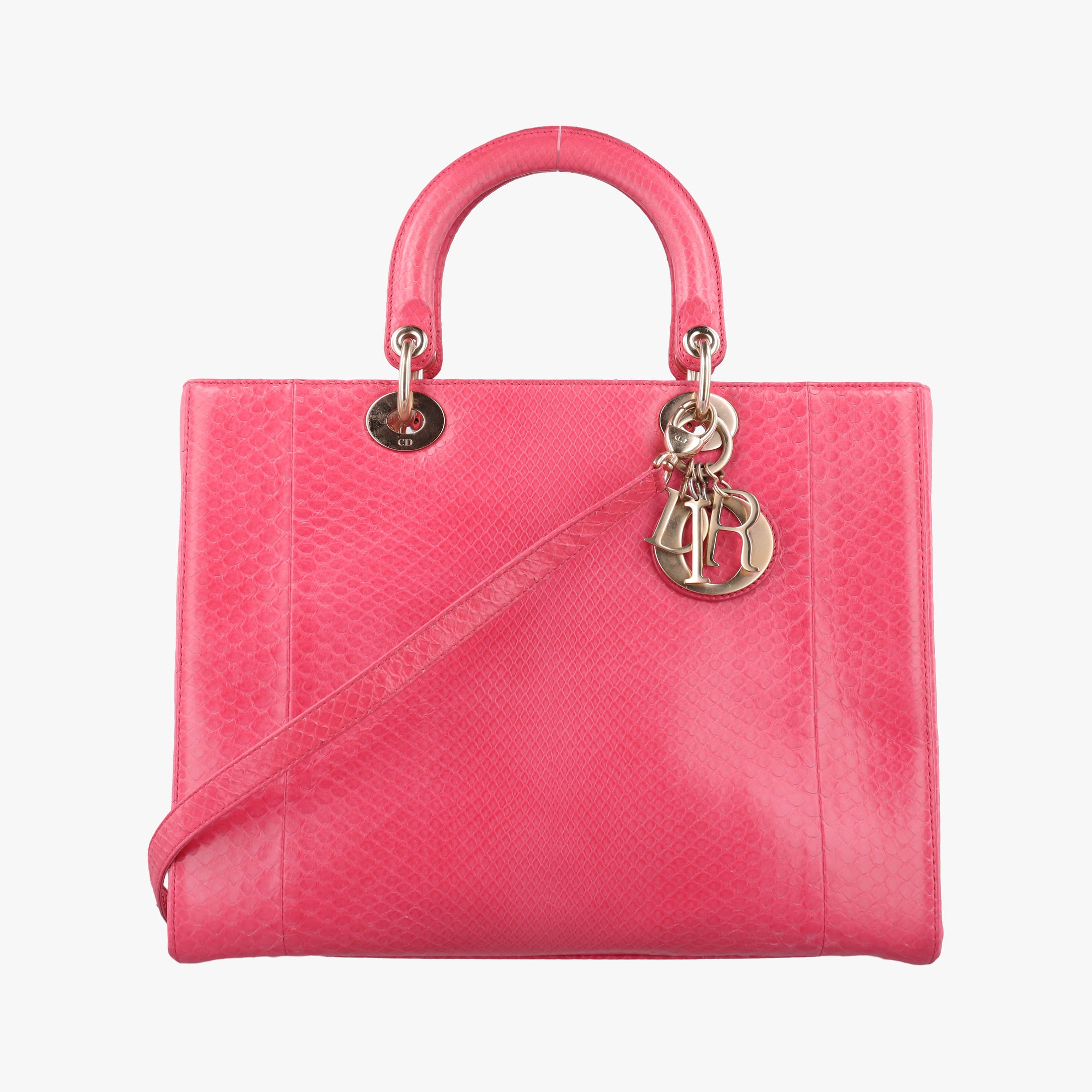 Lady Dior Pink snakeskin 21-MA-1123レディディオール ピンク ヘビ革 21-MA-1123