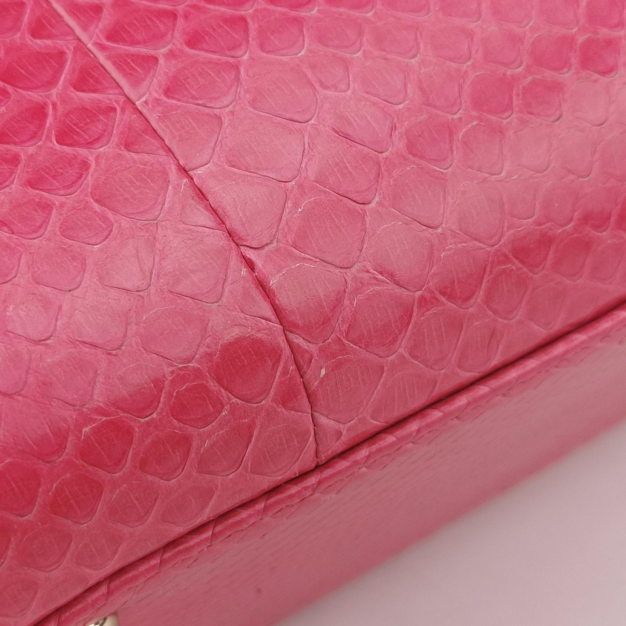 Lady Dior Pink snakeskin 21-MA-1123レディディオール ピンク ヘビ革 21-MA-1123