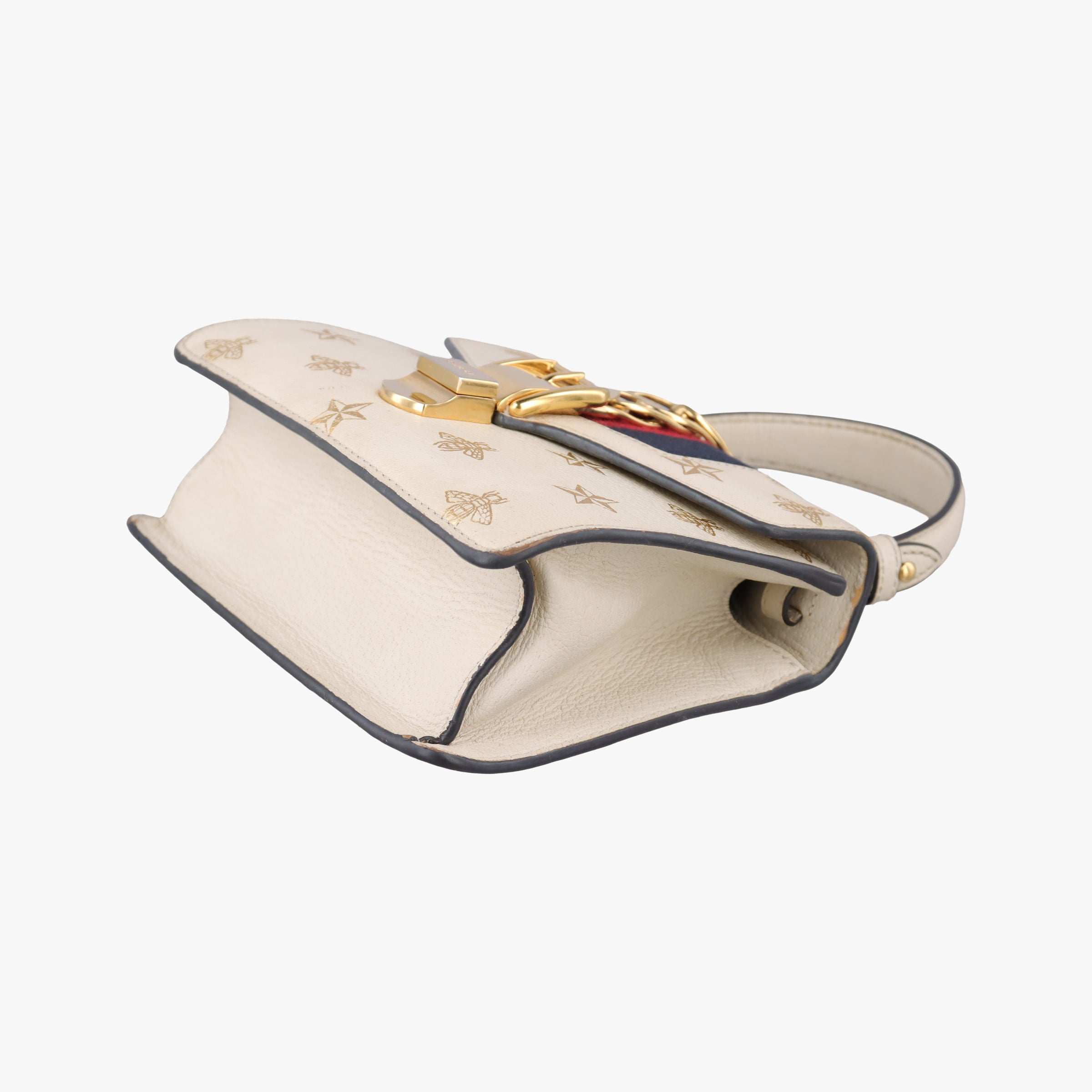 Sylvie Ivory×navy×red Leather 470270 G029644752シルヴィ アイボリー×ネイビー×レッド レザー 470270 G029644752