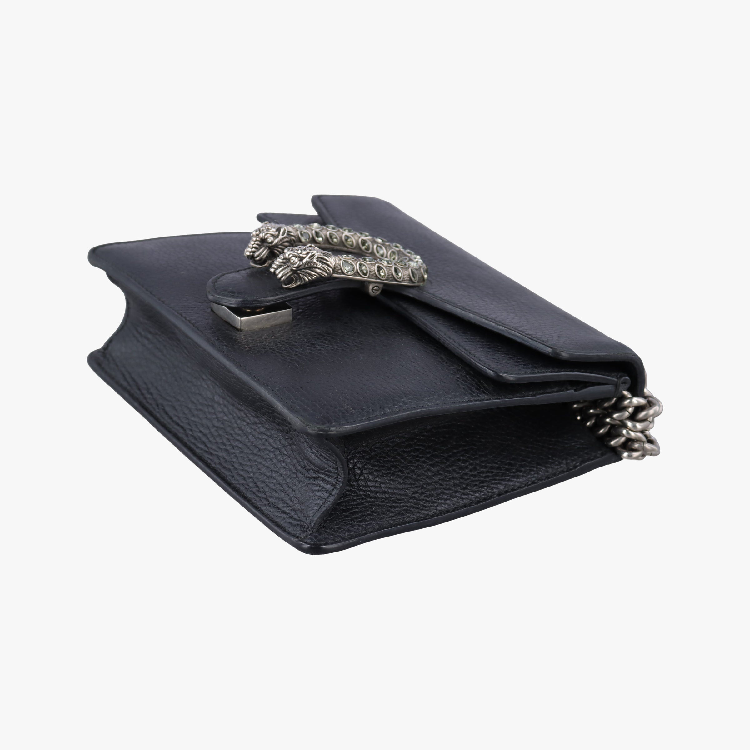 Pre-owned Gucci Dionysus Black Leather 421970 shoulderbag | stylenewstar