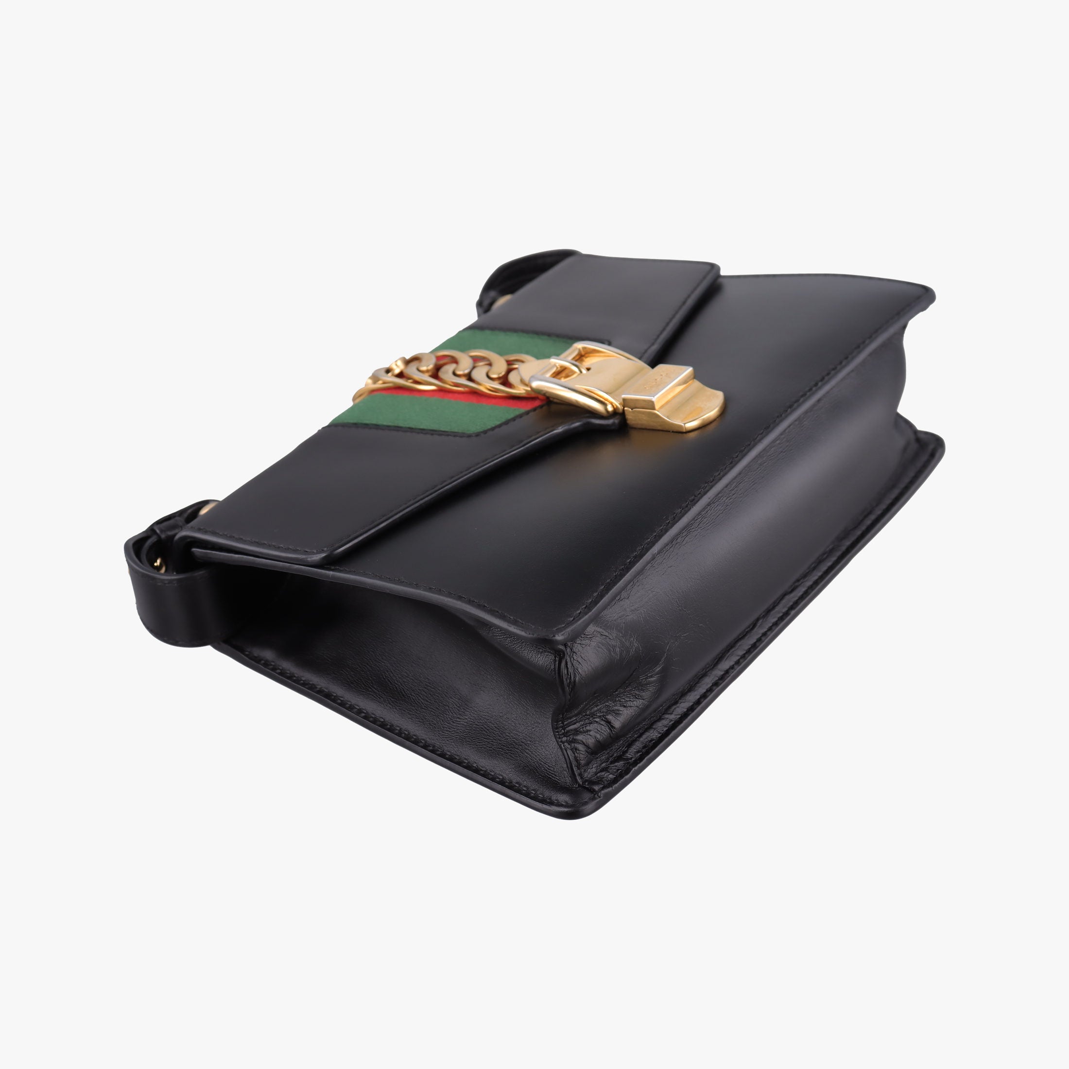 Sylvie Black×green×red Leather 421882 E021240504シルヴィ ブラック×グリーン×レッド レザー 421882 E021240504