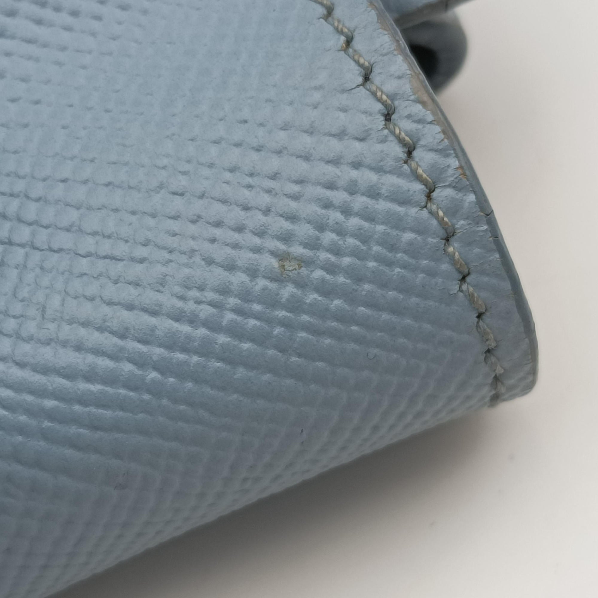 Half Flap Double Turn Lock Blue SAFFIANO Leather BN2821 14/Cハーフフラップダブルターンロック ブルー サフィアーノレザー BN2821 14/C