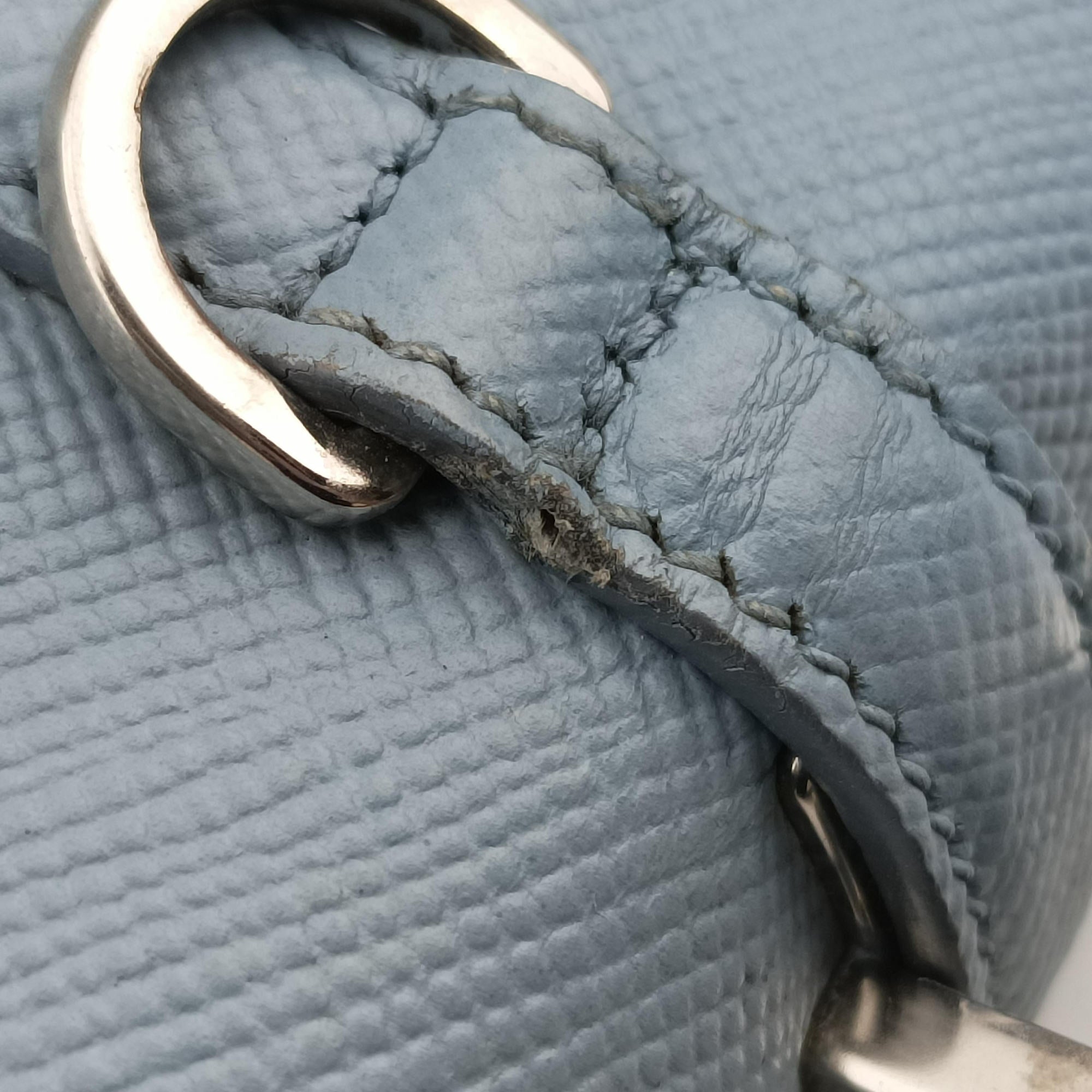Half Flap Double Turn Lock Blue SAFFIANO Leather BN2821 14/Cハーフフラップダブルターンロック ブルー サフィアーノレザー BN2821 14/C