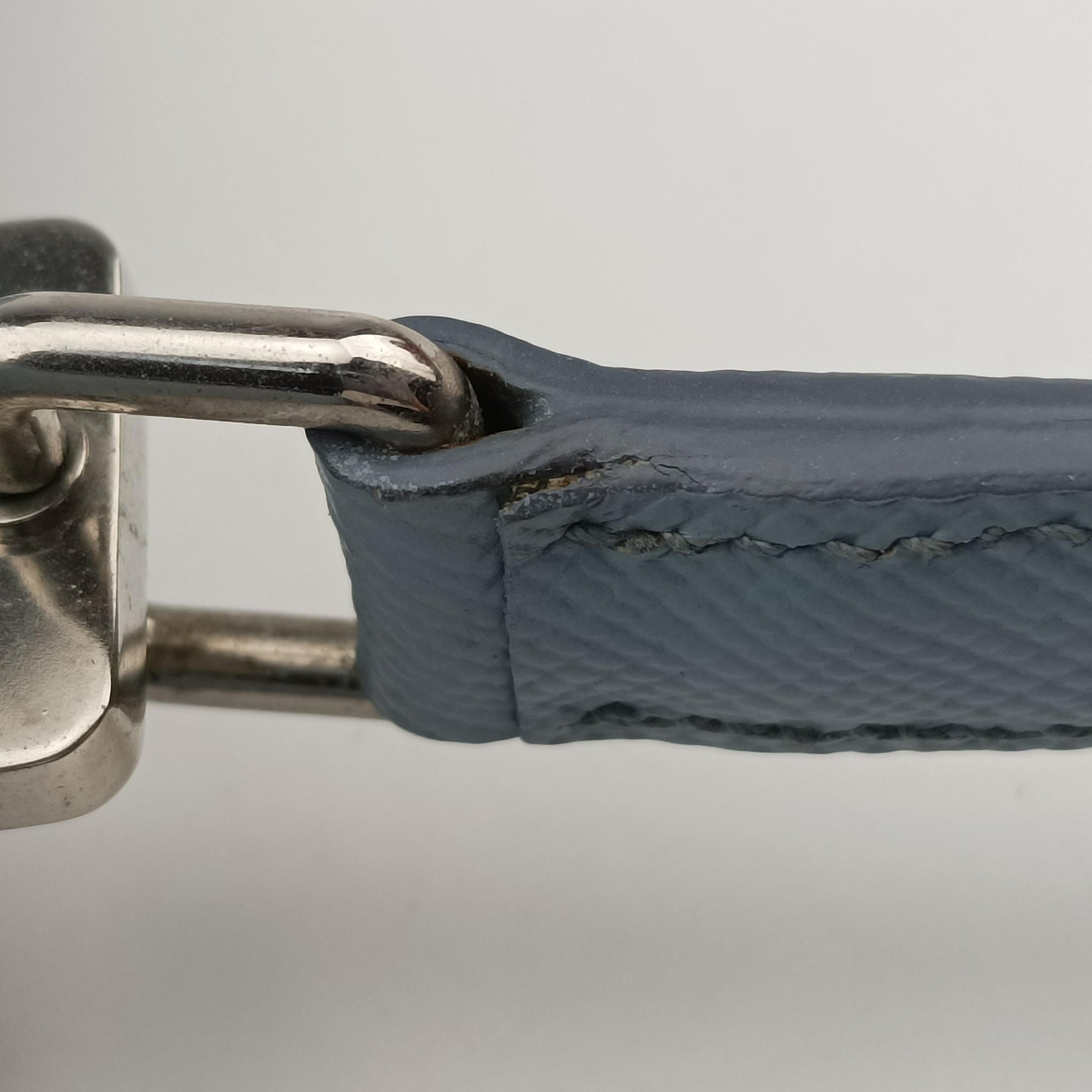 Half Flap Double Turn Lock Blue SAFFIANO Leather BN2821 14/Cハーフフラップダブルターンロック ブルー サフィアーノレザー BN2821 14/C