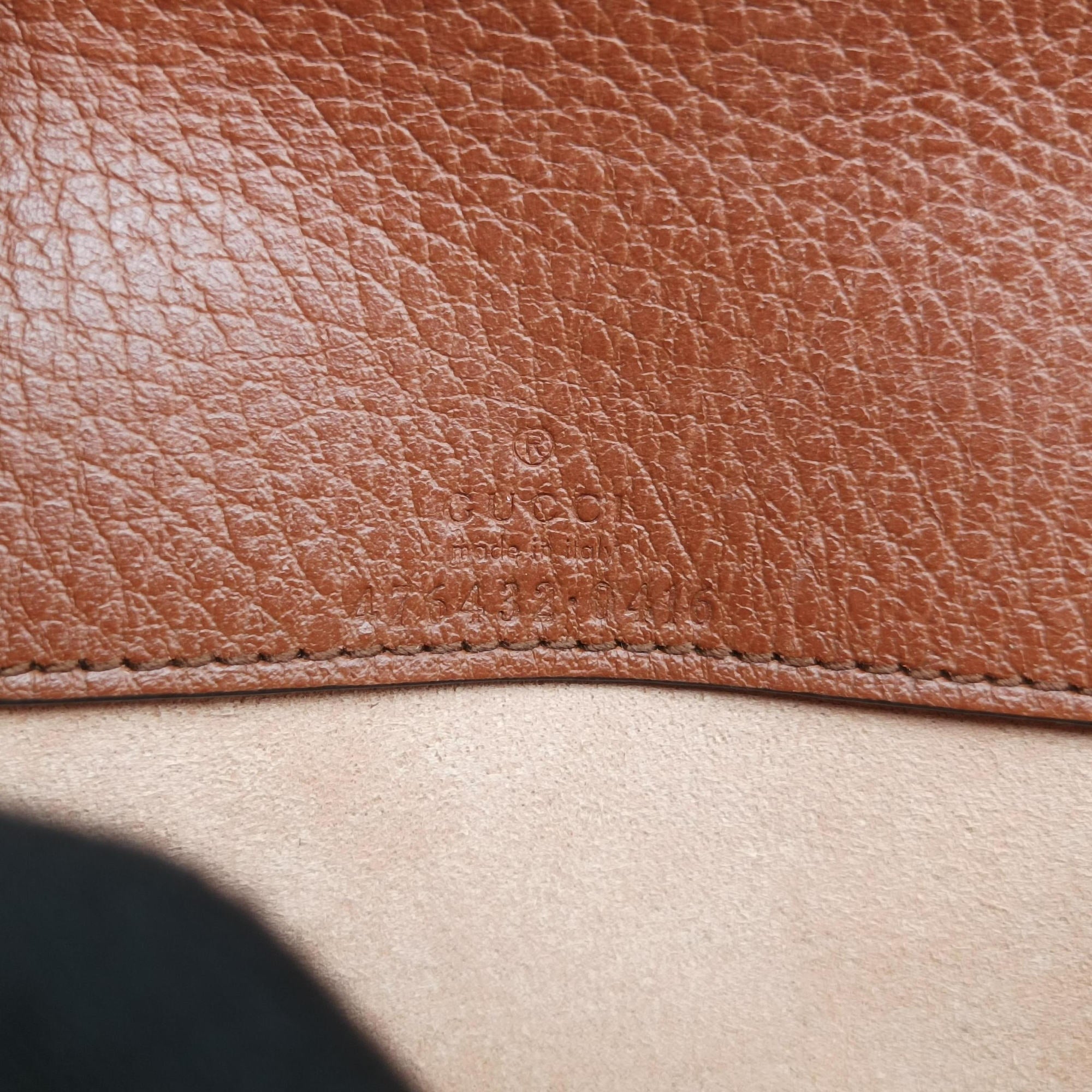 Dionysus Blue×brown denim×leather 476432 ディオニュソス ブルー×ブラウン デニム×レザー 476432