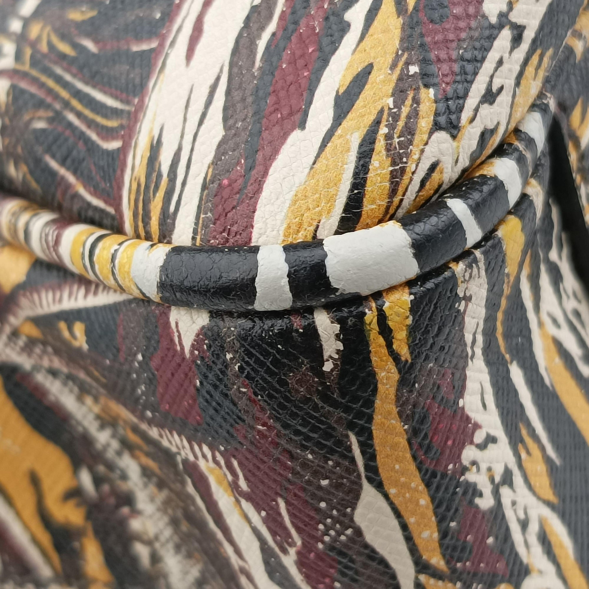 Convertible Bauletto Floral Print Multicolour SAFFIANO Leather 7/Eコンバーチブル バウレット フラワープリント マルチカラー サフィアーノレザー 7/E