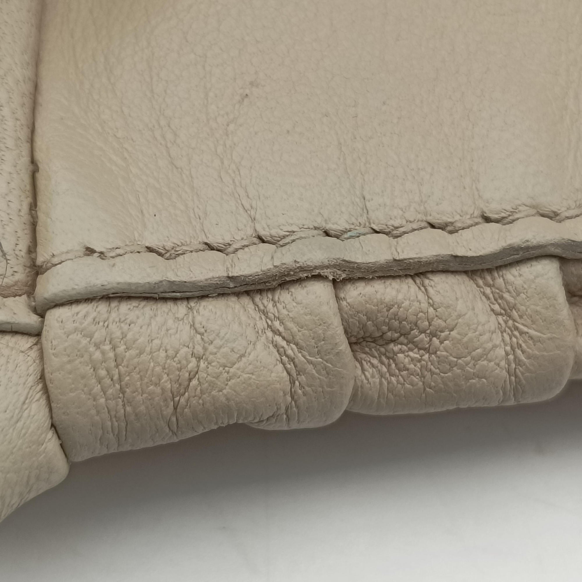 Gaufre Beige Nappa Leather 110ギャザー ベージュ ナッパレザー 110