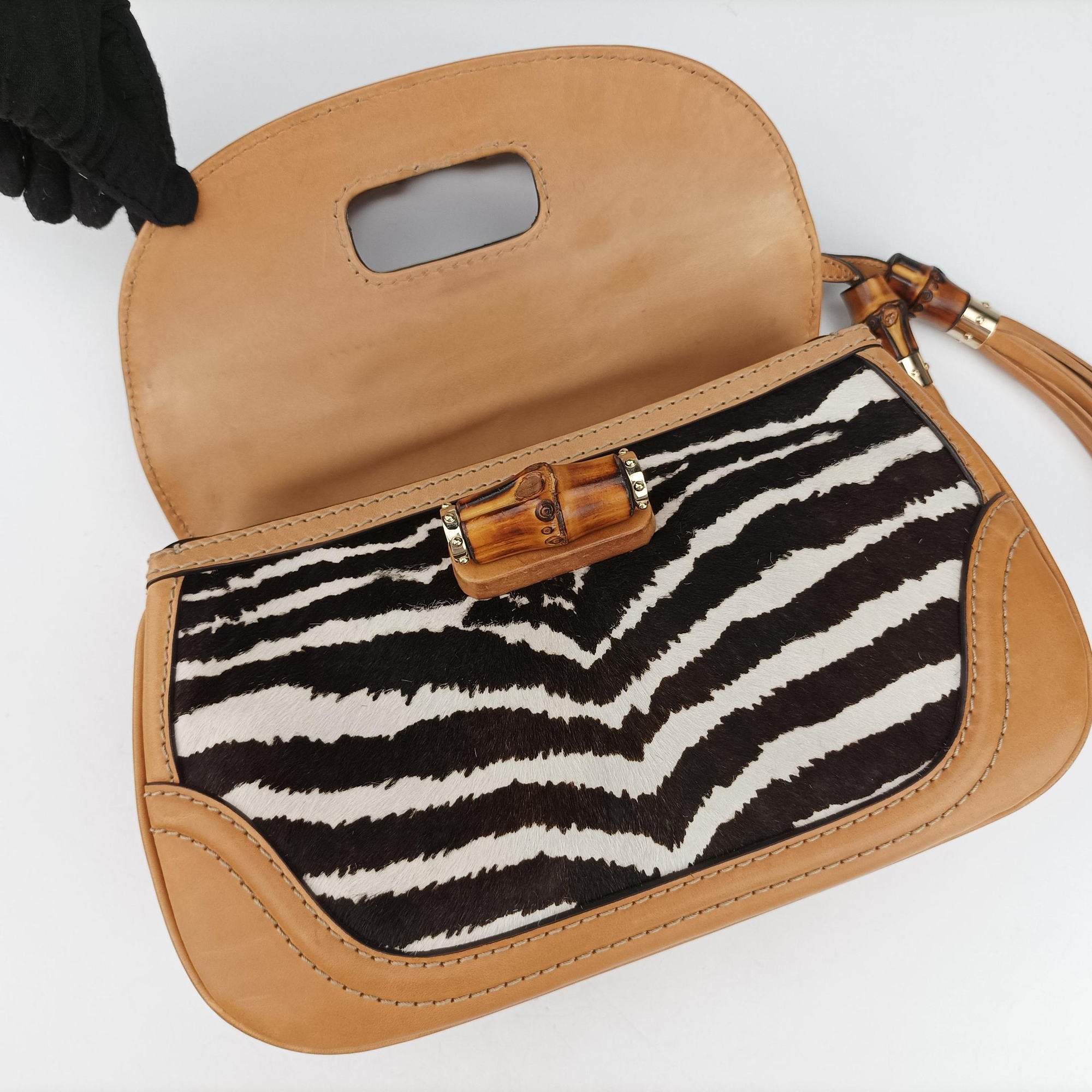 New Bamboo Multicolour ponyhair×leather 254884 I011180008ニューバンブー マルチカラー ハラコ×レザー 254884 I011180008