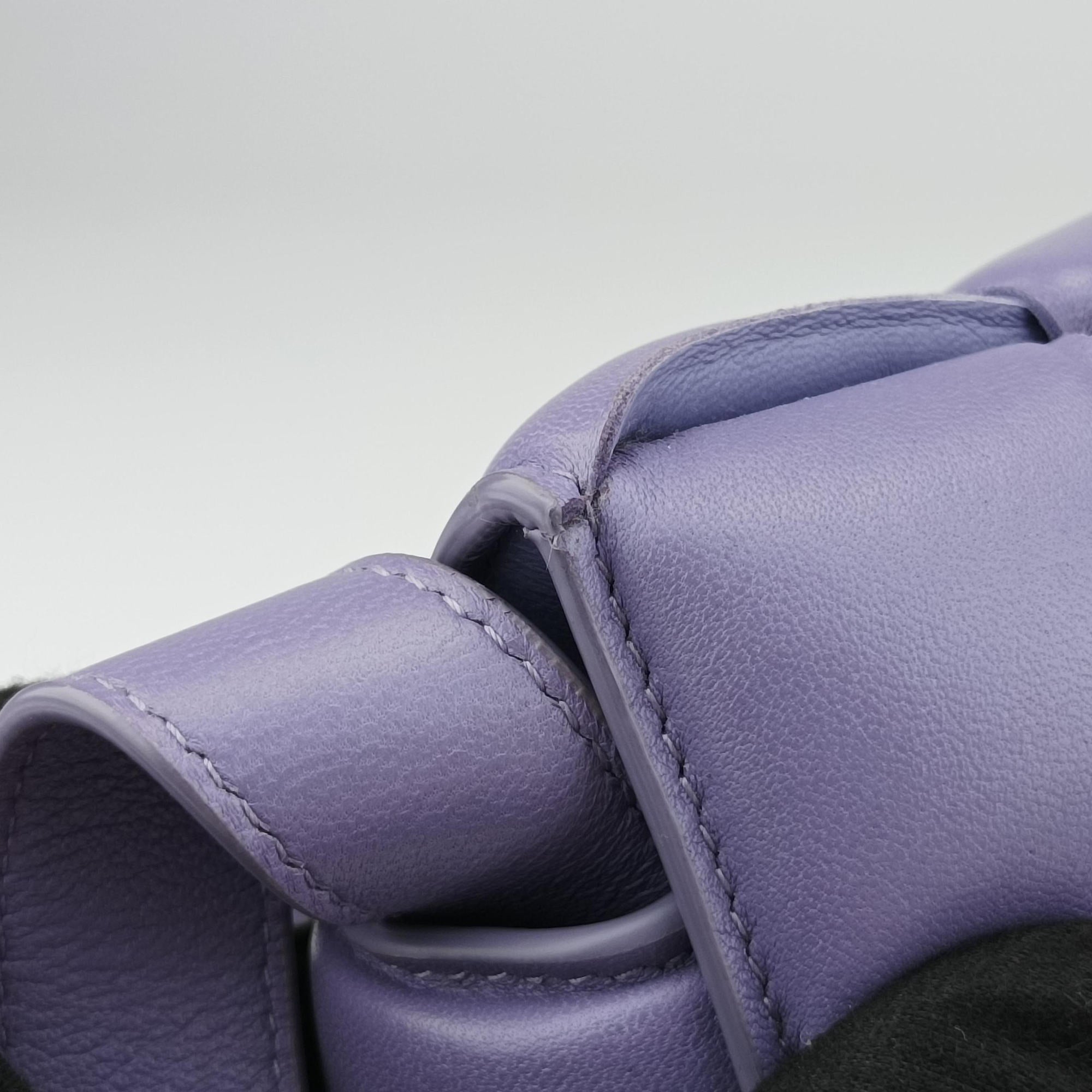Padded Cassette Purple lambskin B09281057Oパデッド カセット パープル ラムスキン B09281057O