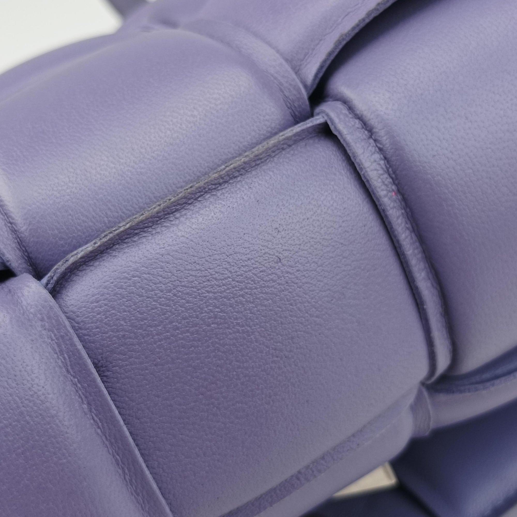 Padded Cassette Purple lambskin B09281057Oパデッド カセット パープル ラムスキン B09281057O