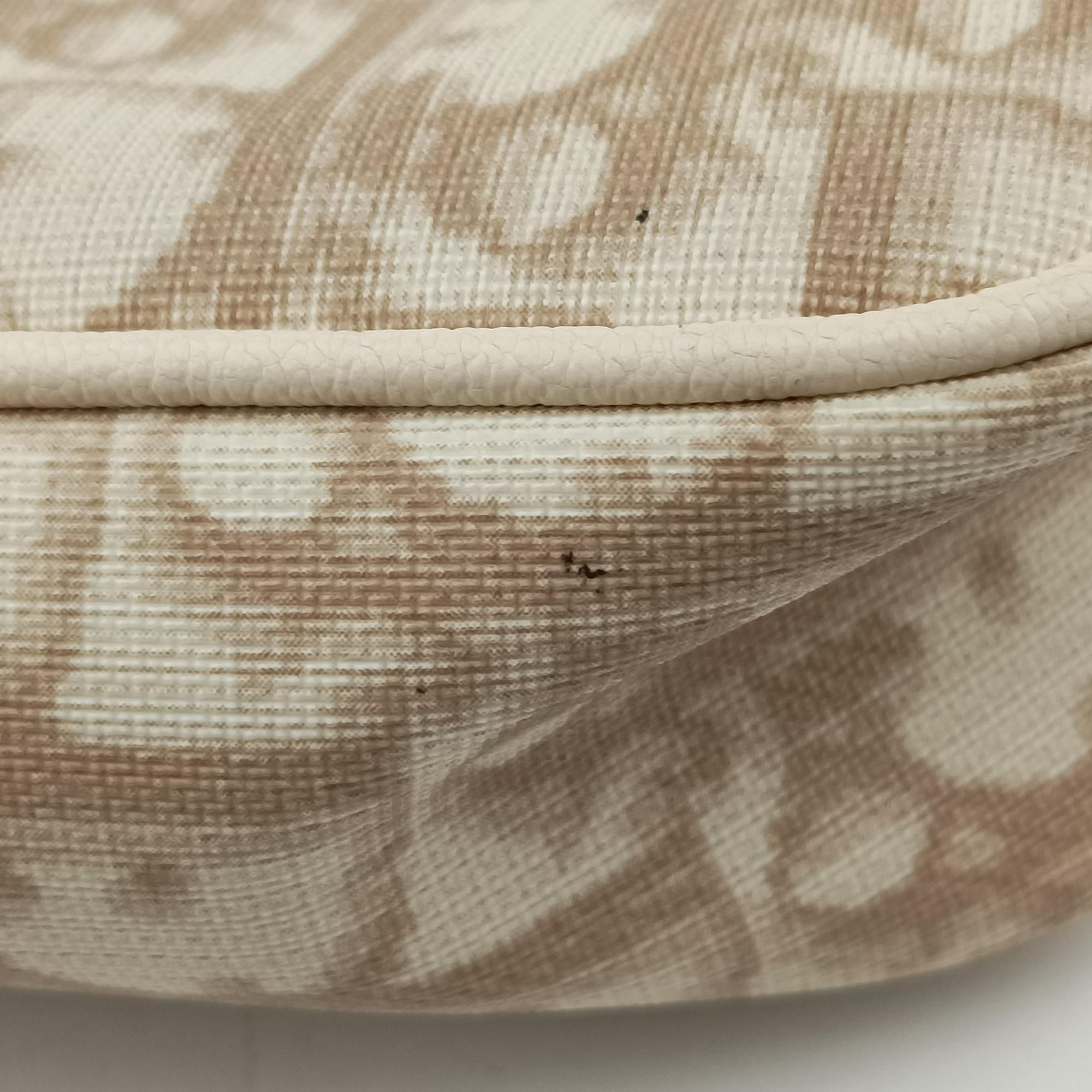 Trotter Flower Beige PVC Coated Canvas Floral Embroidery 03-BO-0015トロッター フラワー ベージュ PVCコーティングキャンバス 花刺繍 03-BO-0015
