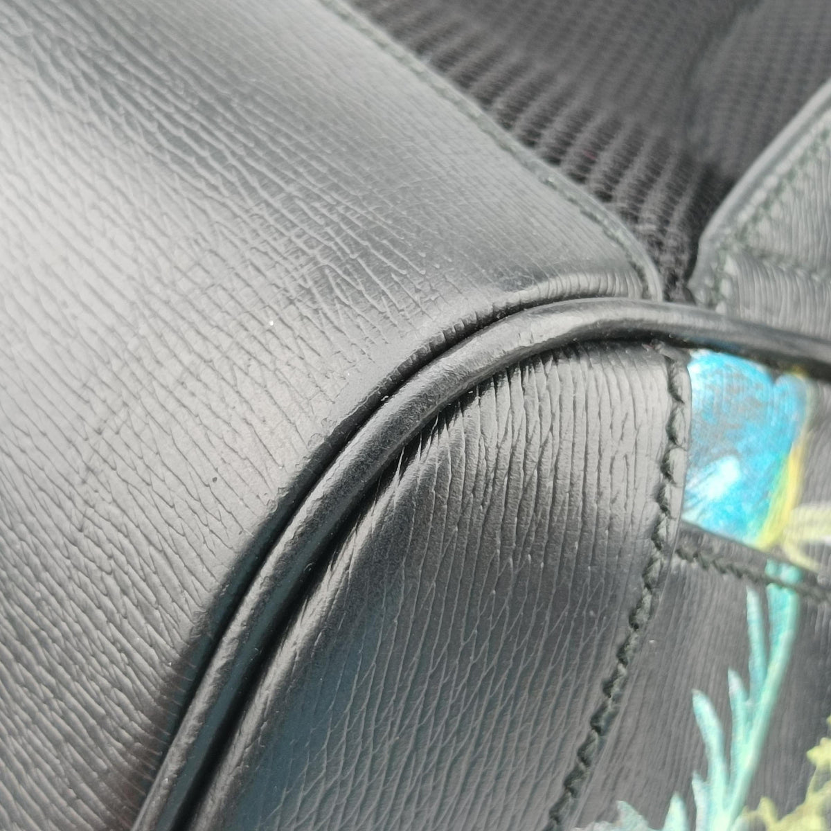 Tropical Print Black x Multicolour Leather 406370 C020556338トロピカルプリント ブラック x マルチカラー レザー 406370 C020556338