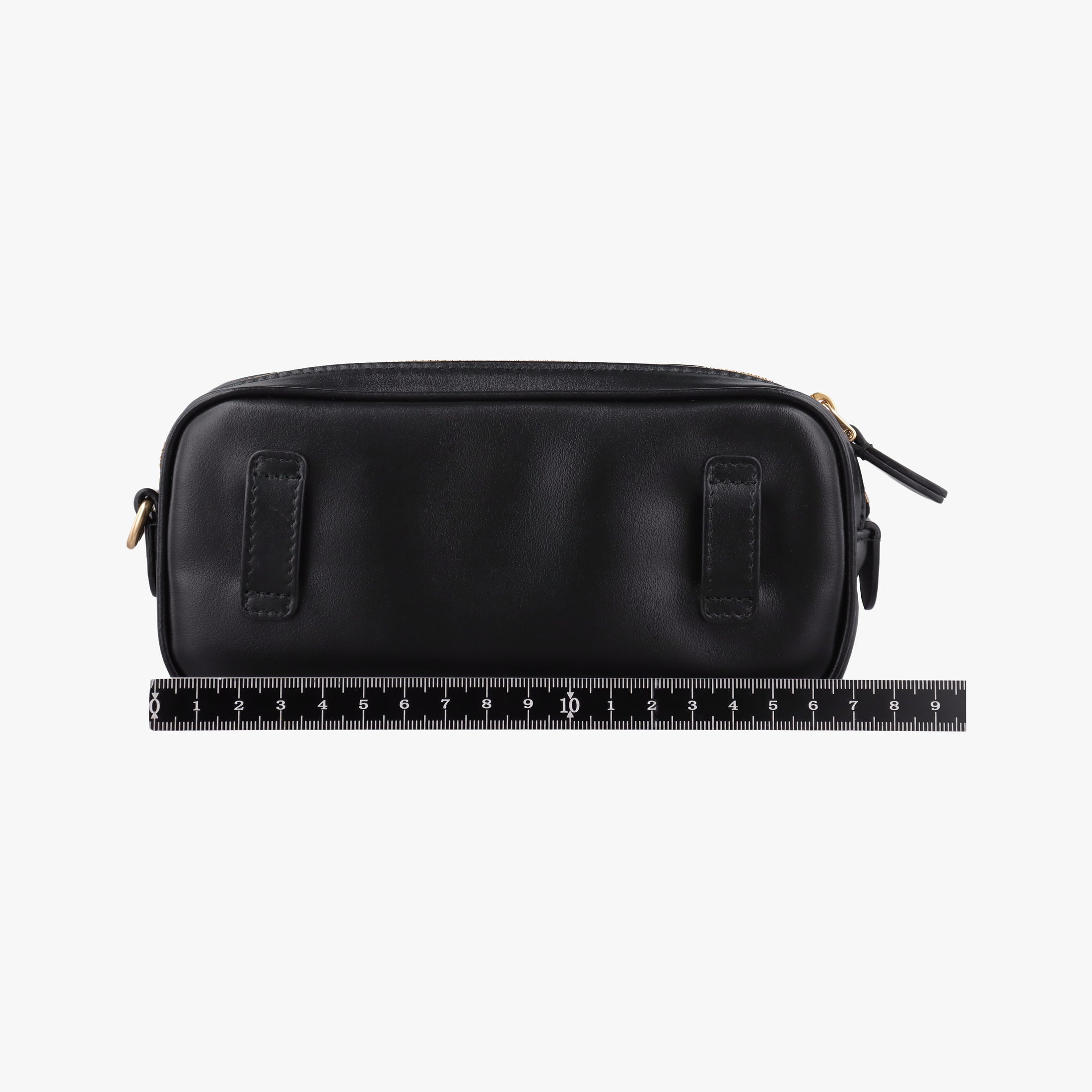 Logo belt Black leather DNP104ロゴベルト ブラック レザー DNP104