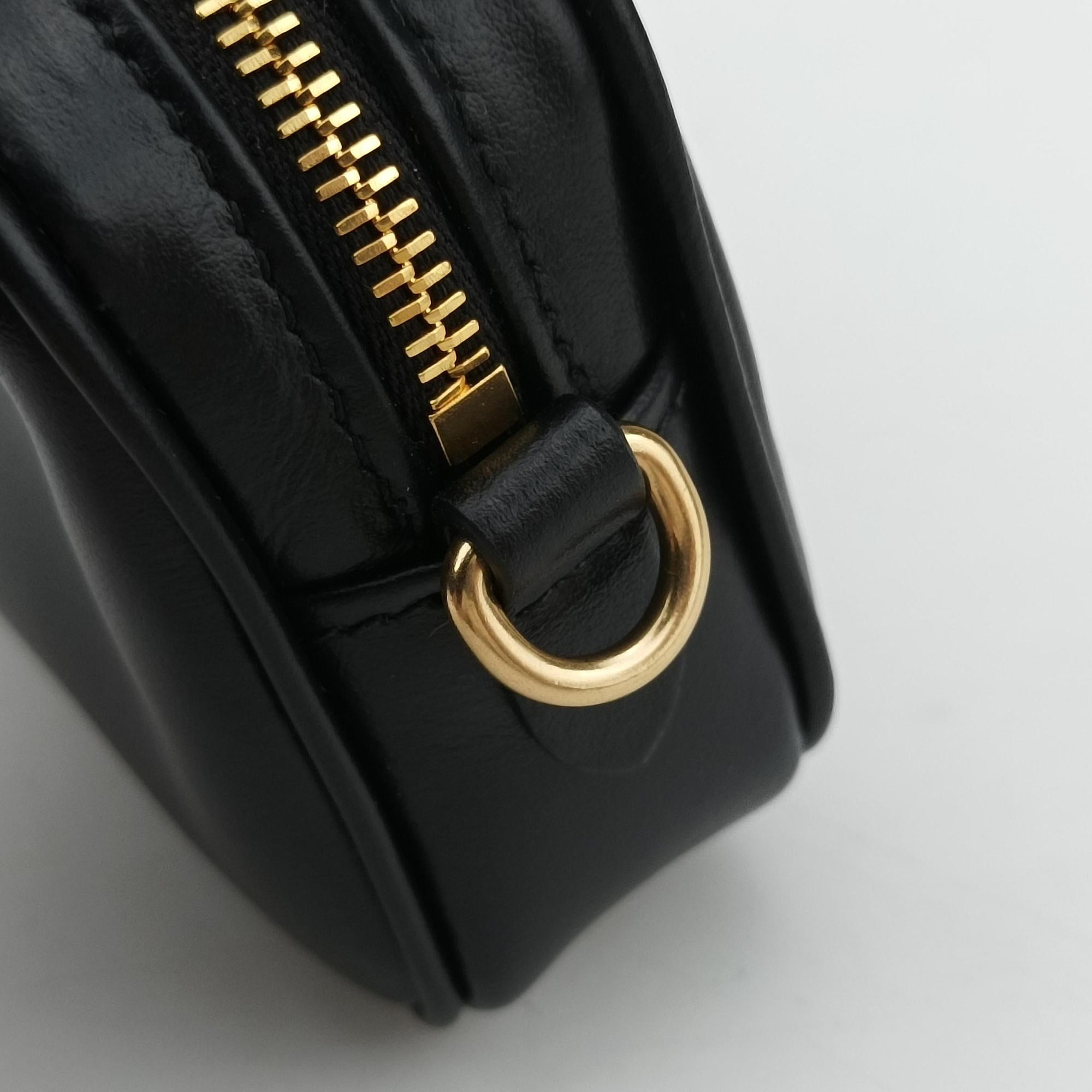 Logo belt Black leather DNP104ロゴベルト ブラック レザー DNP104