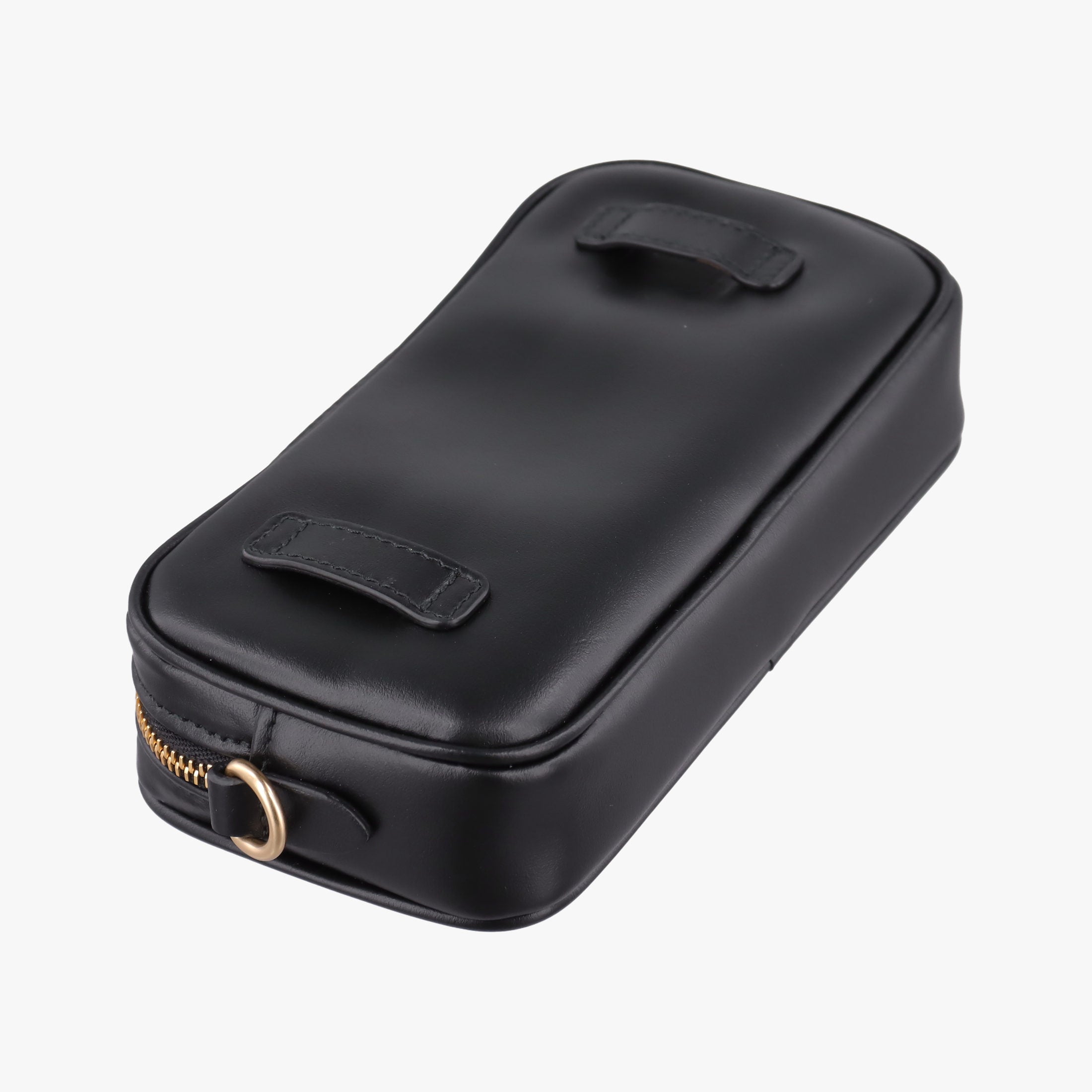 Logo belt Black leather DNP104ロゴベルト ブラック レザー DNP104