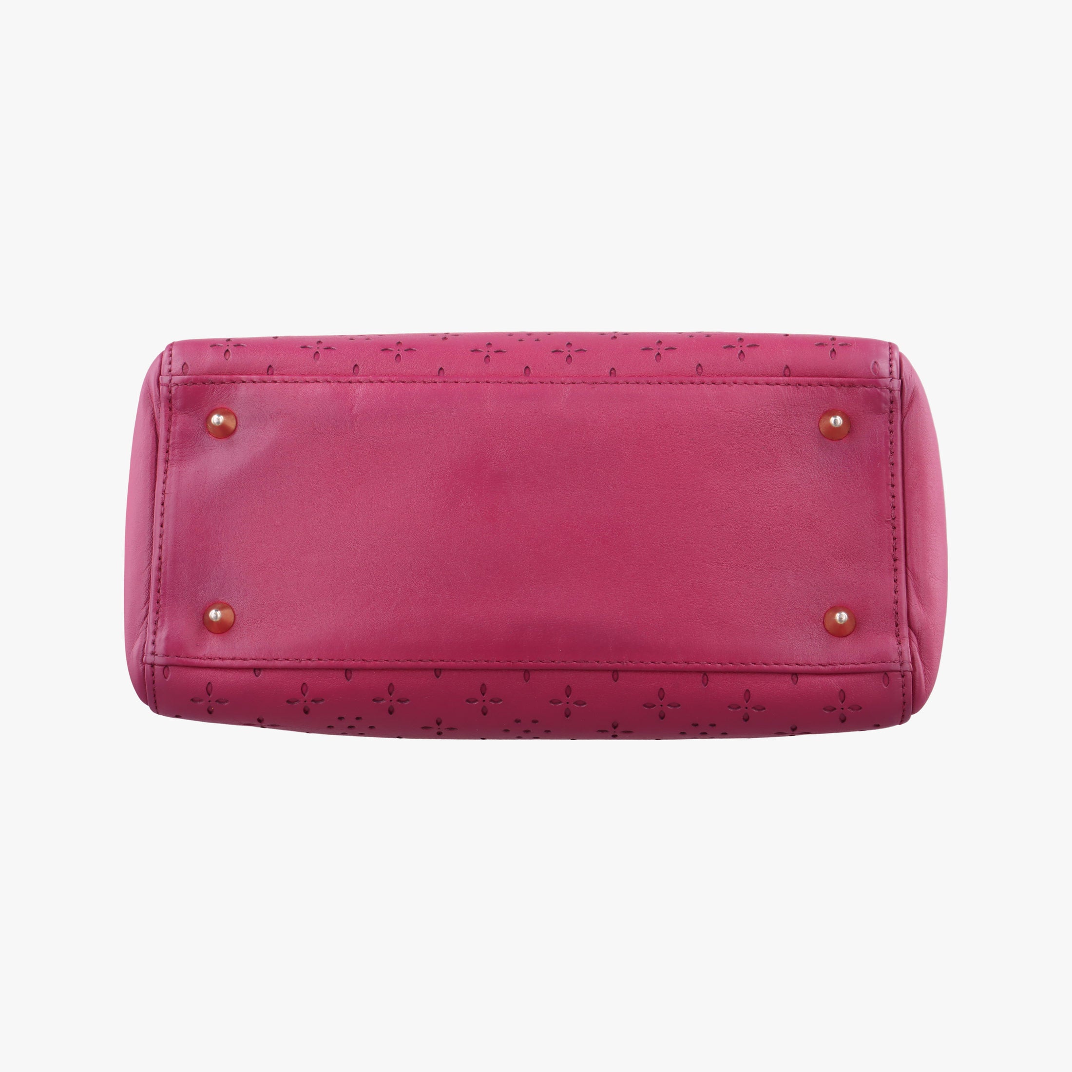 Lady Dior Rose leather 05-MA-1027レディディオール ローズ レッド レザー 05-MA-1027
